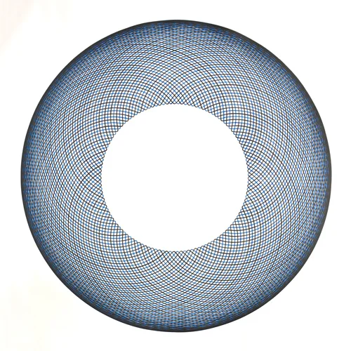 The Sphere , Faber-Castell Pitt India Ink artist pen on Fabriano Artistico, 55x55 inches