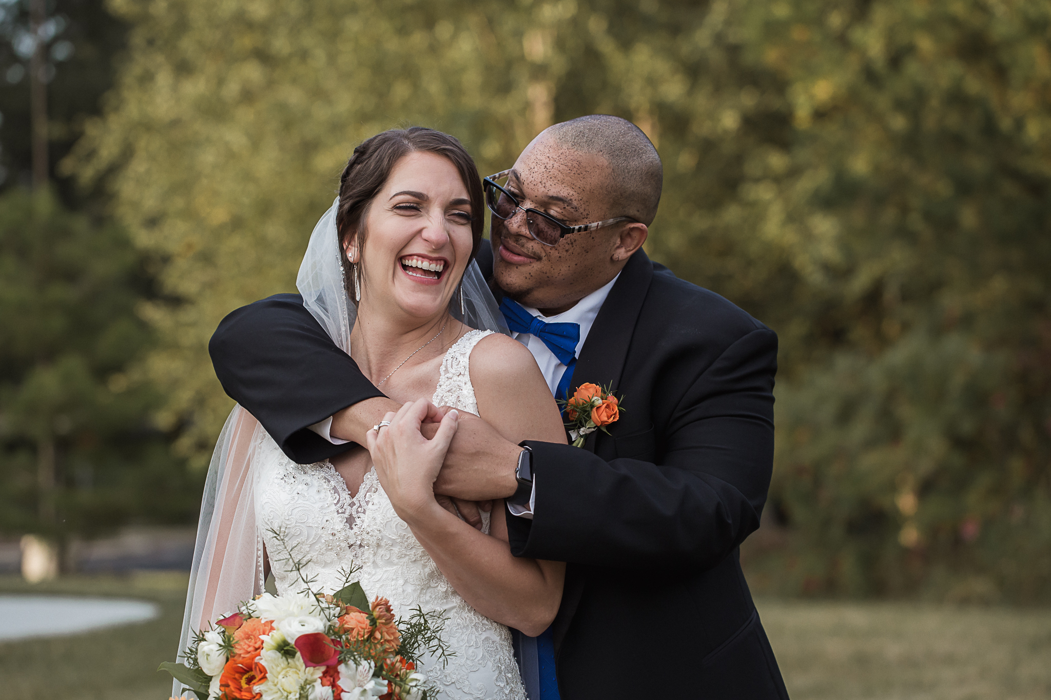 Bride and Groom Charlotte Wedding Photographer