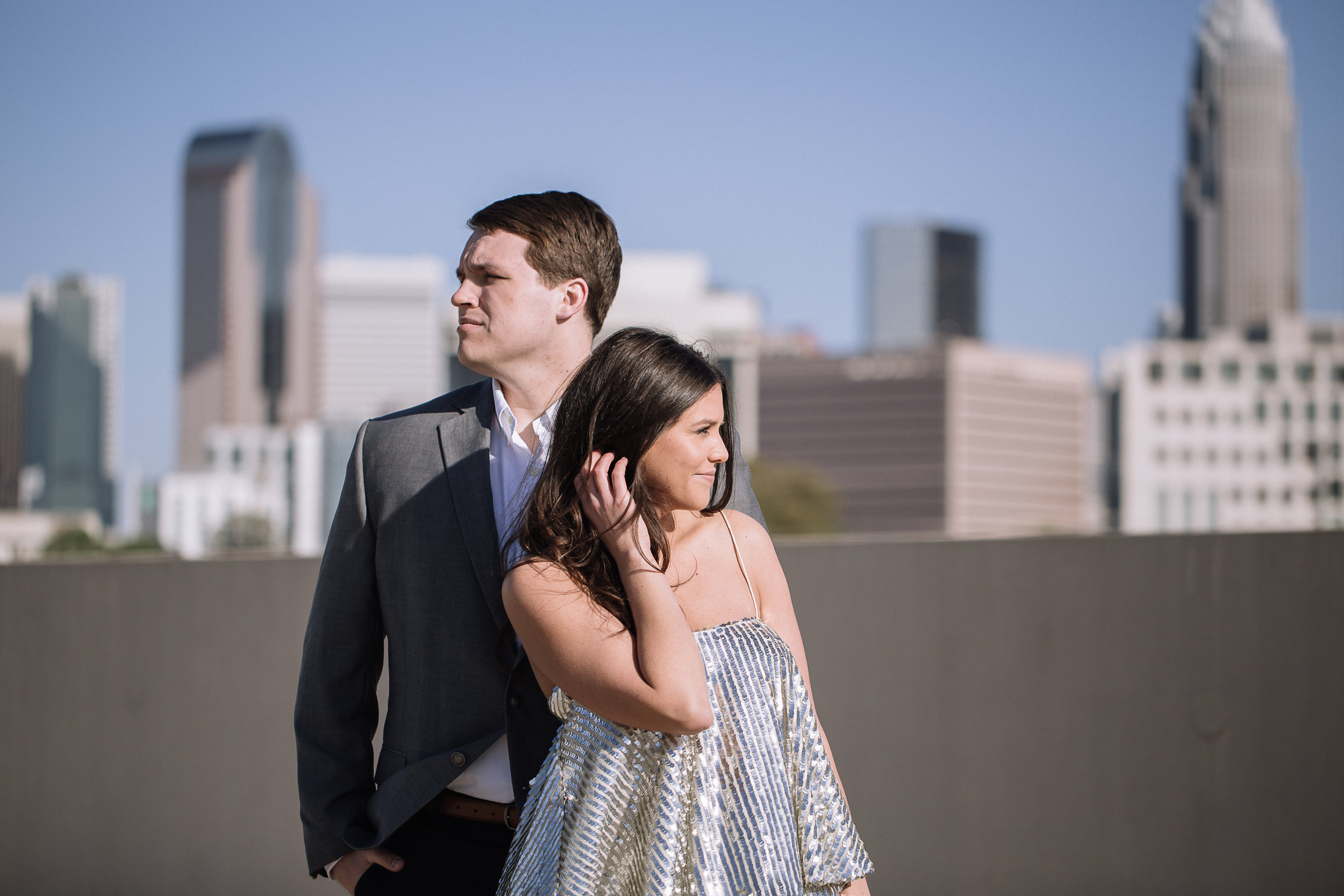 Downtown Charlotte Engagement Session