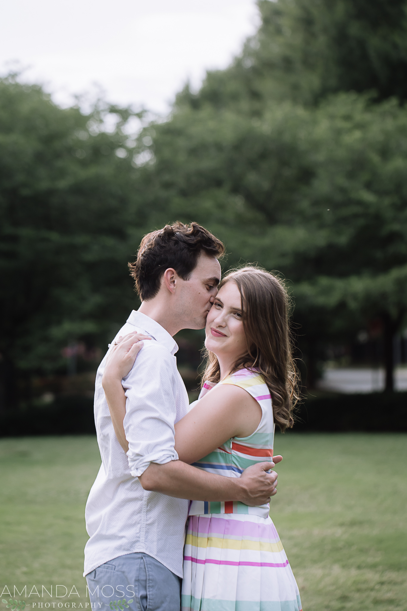 downtown charlotte engagement session