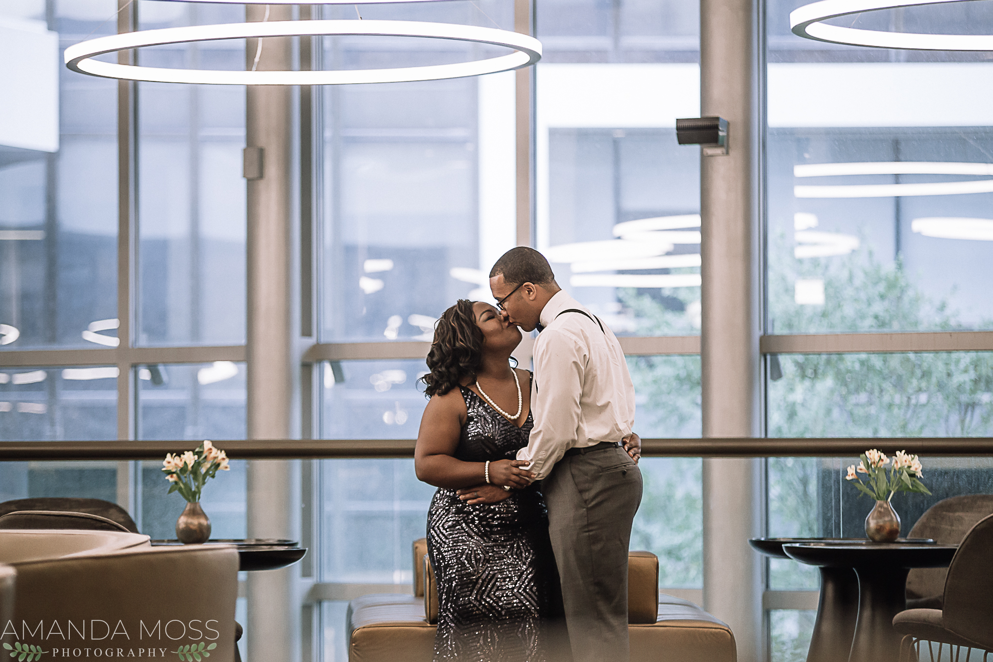 charlotte wedding photographer engagement session at the omni hotel