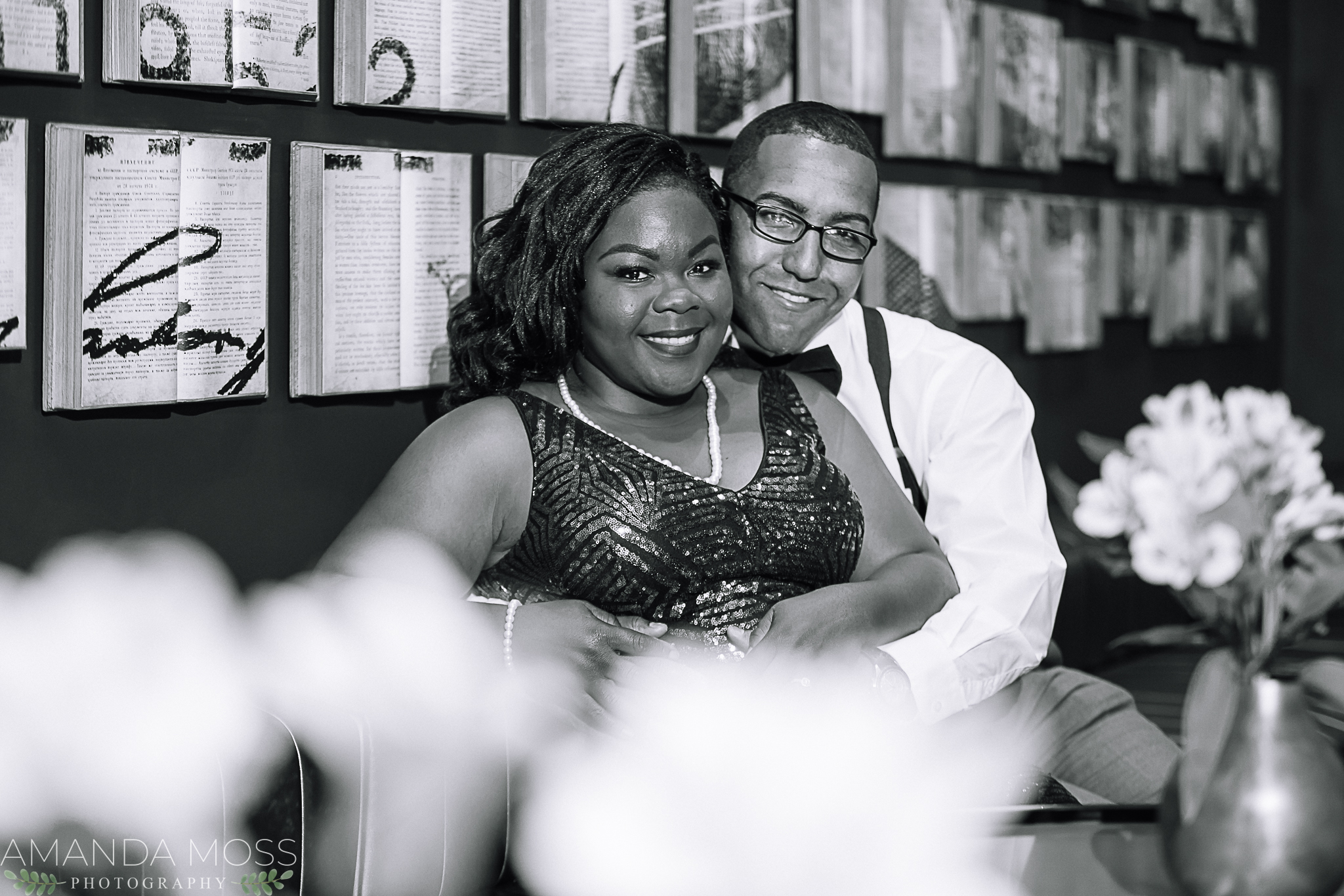 charlotte wedding photographer engagement session at the omni hotel