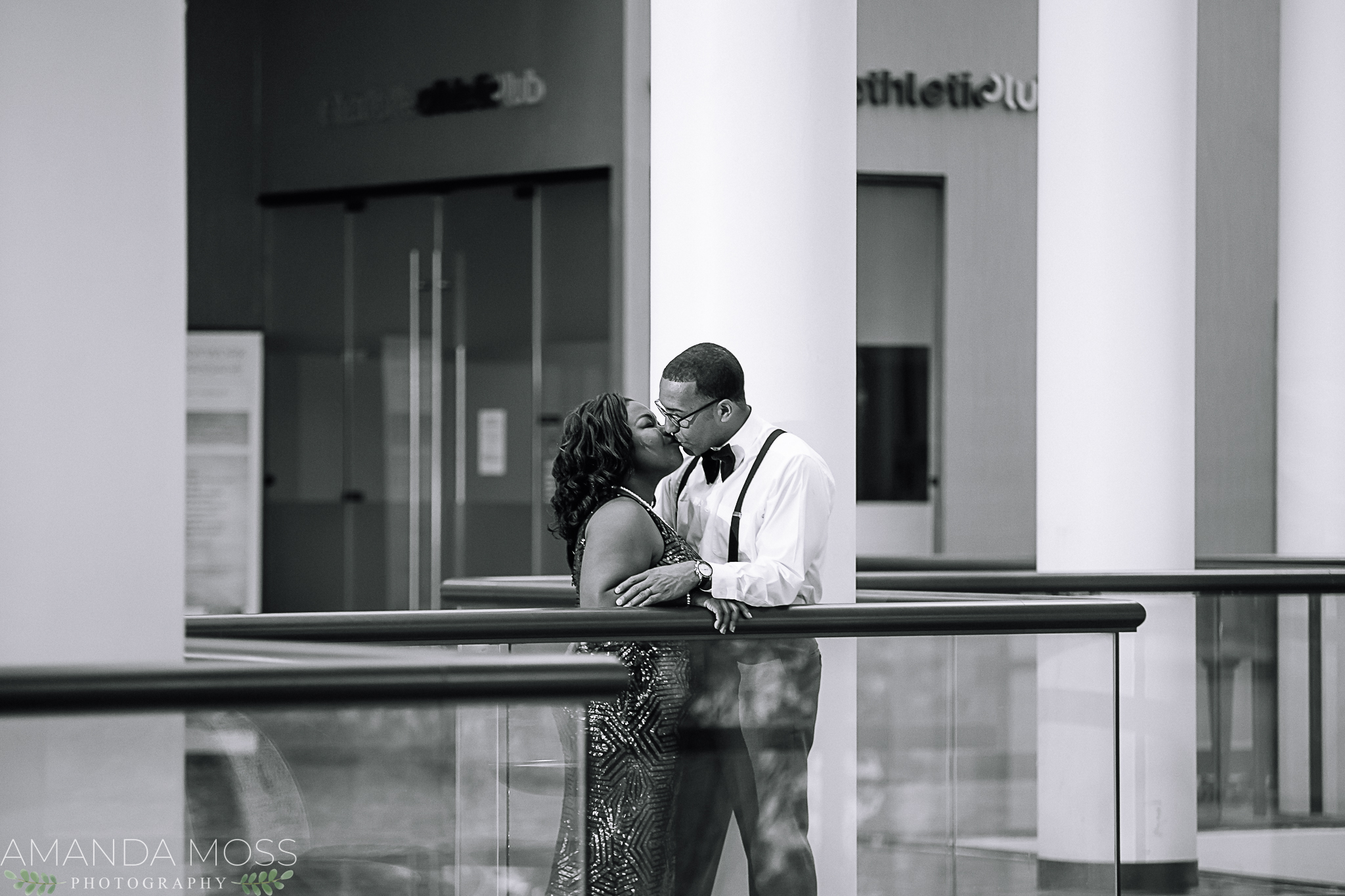 charlotte wedding photographer engagement session at the omni hotel