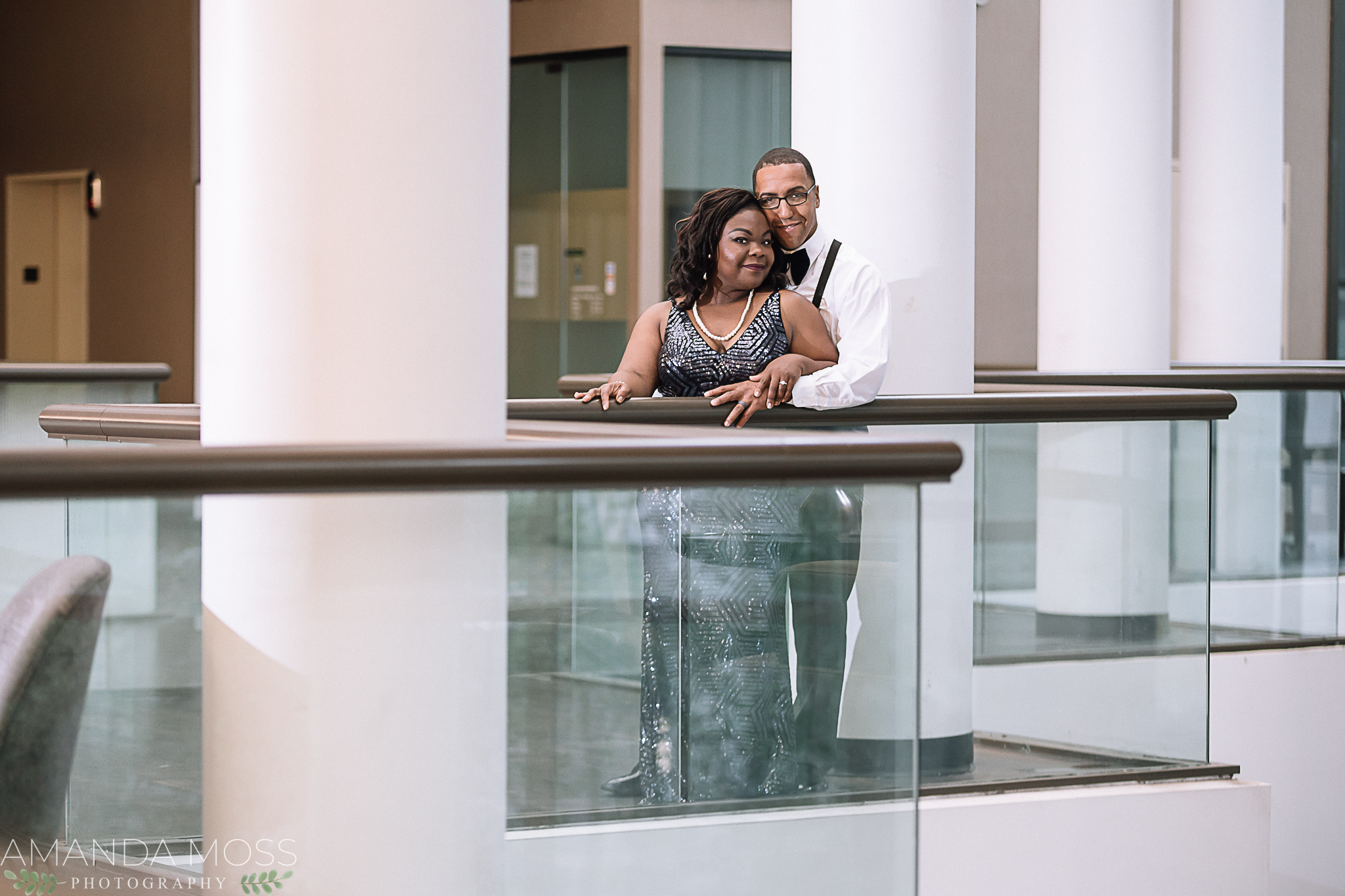 charlotte wedding photographer engagement session at the omni hotel