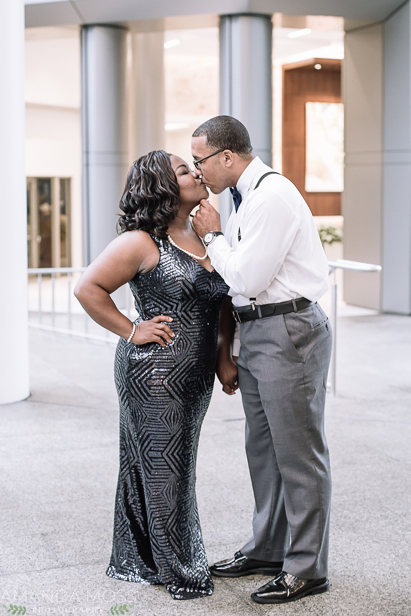 charlotte wedding photographer engagement session at the omni hotel