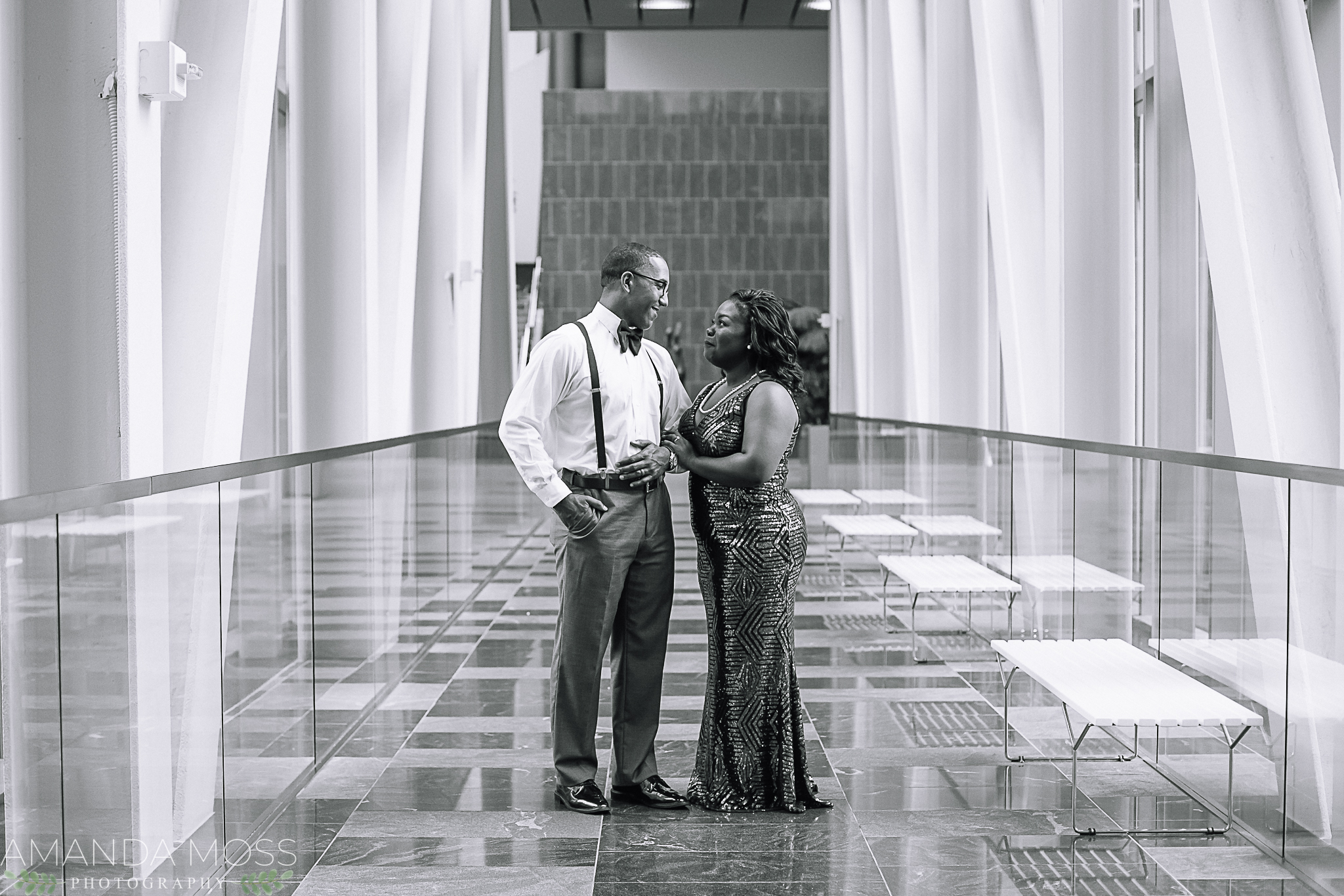 charlotte wedding photographer engagement session at the omni hotel