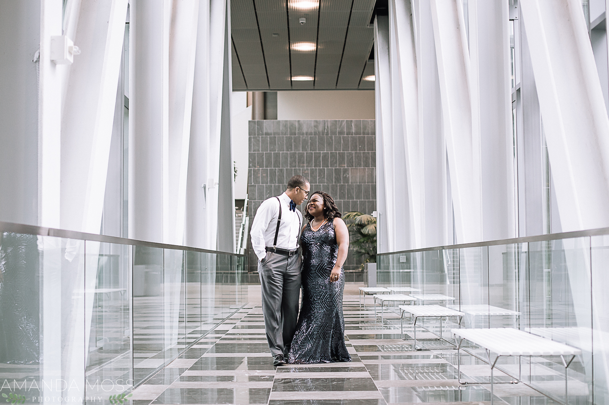 charlotte wedding photographer engagement session at the omni hotel