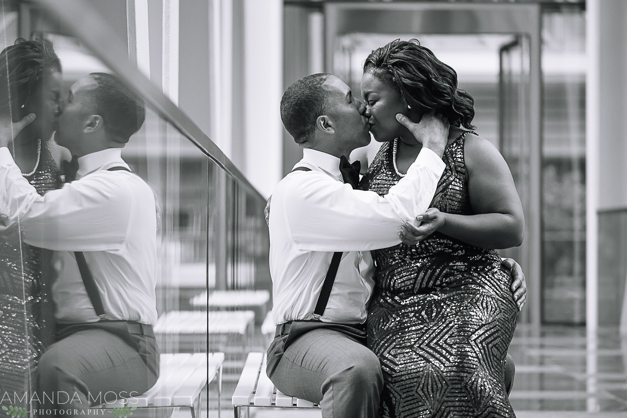 charlotte wedding photographer engagement session at the omni hotel