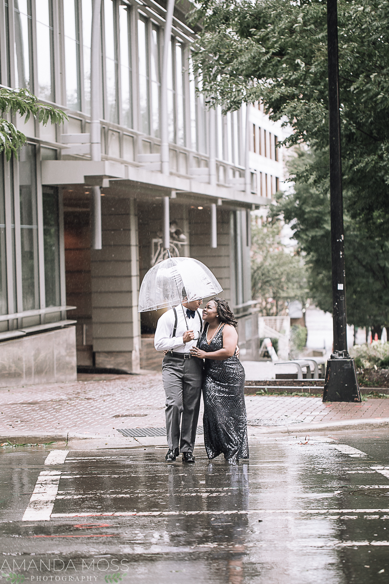 charlotte wedding photographer engagement session at the omni hotel