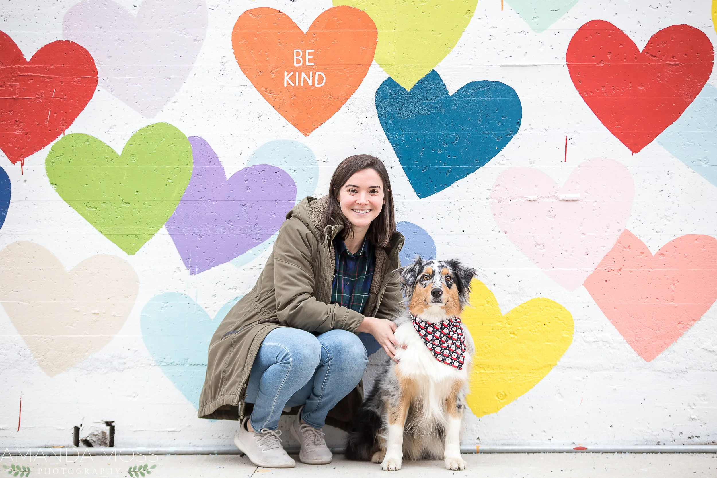 Confetti Hearts Wall in Southend — Amanda Moss Photography Charlotte