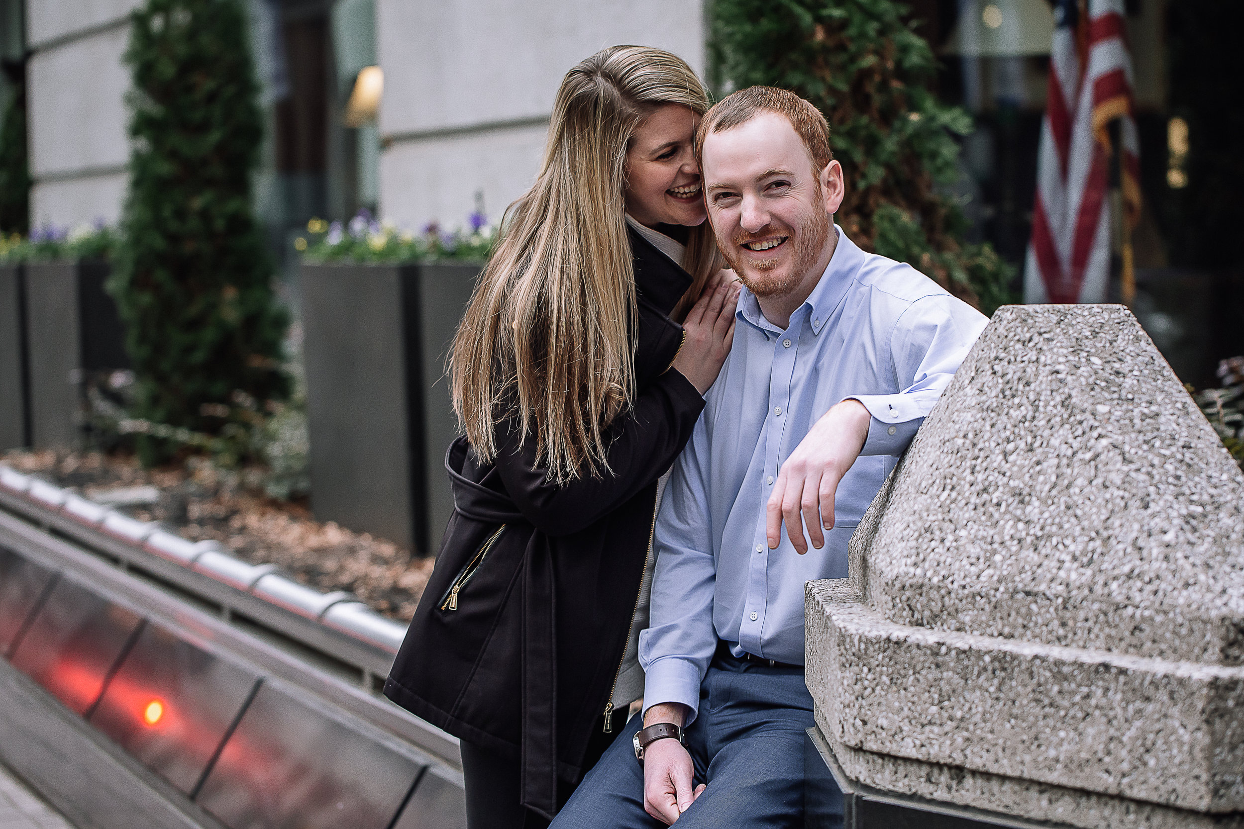 charlotte north carolina wedding photographer uptown engagement session