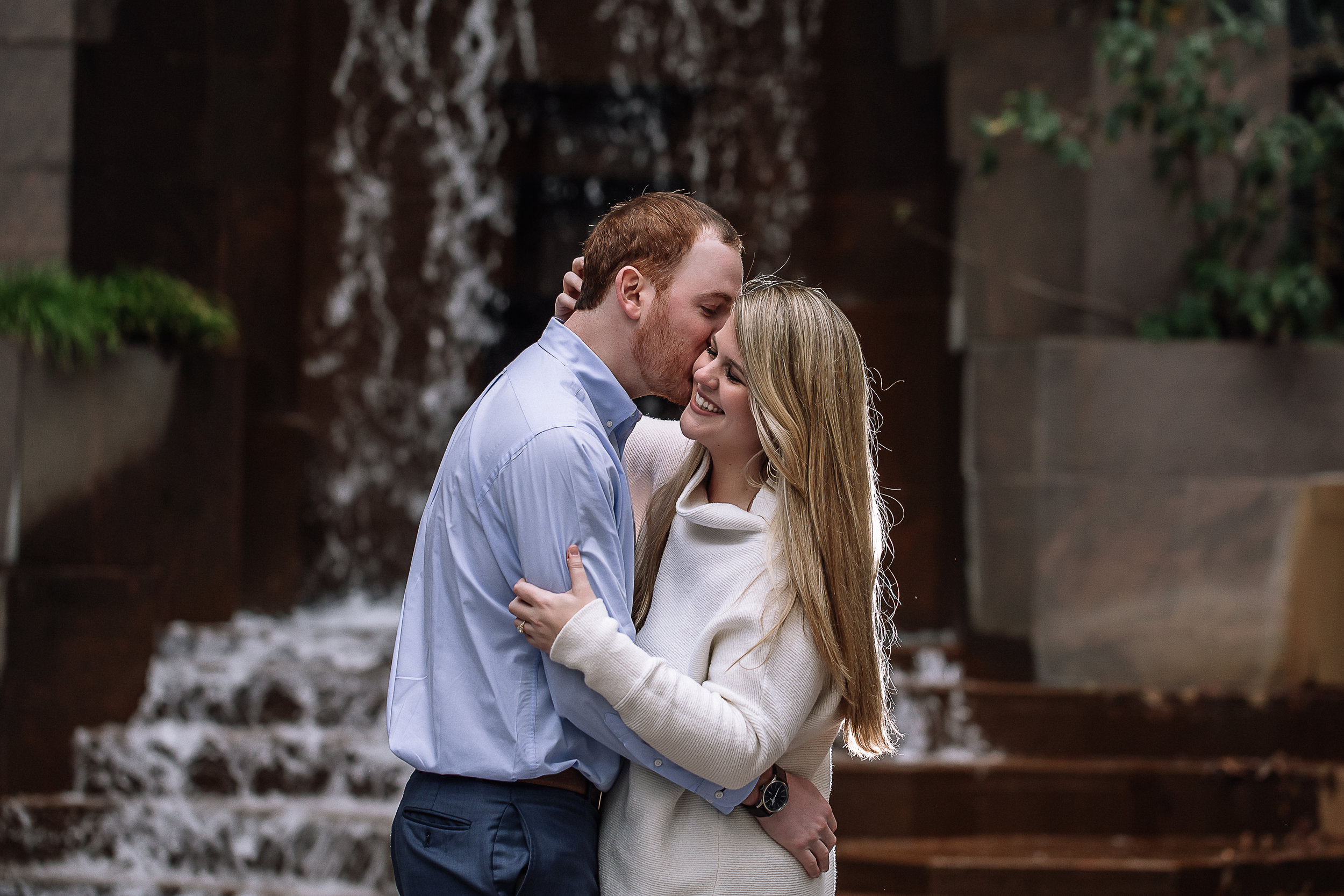 charlotte north carolina wedding photographer uptown engagement session