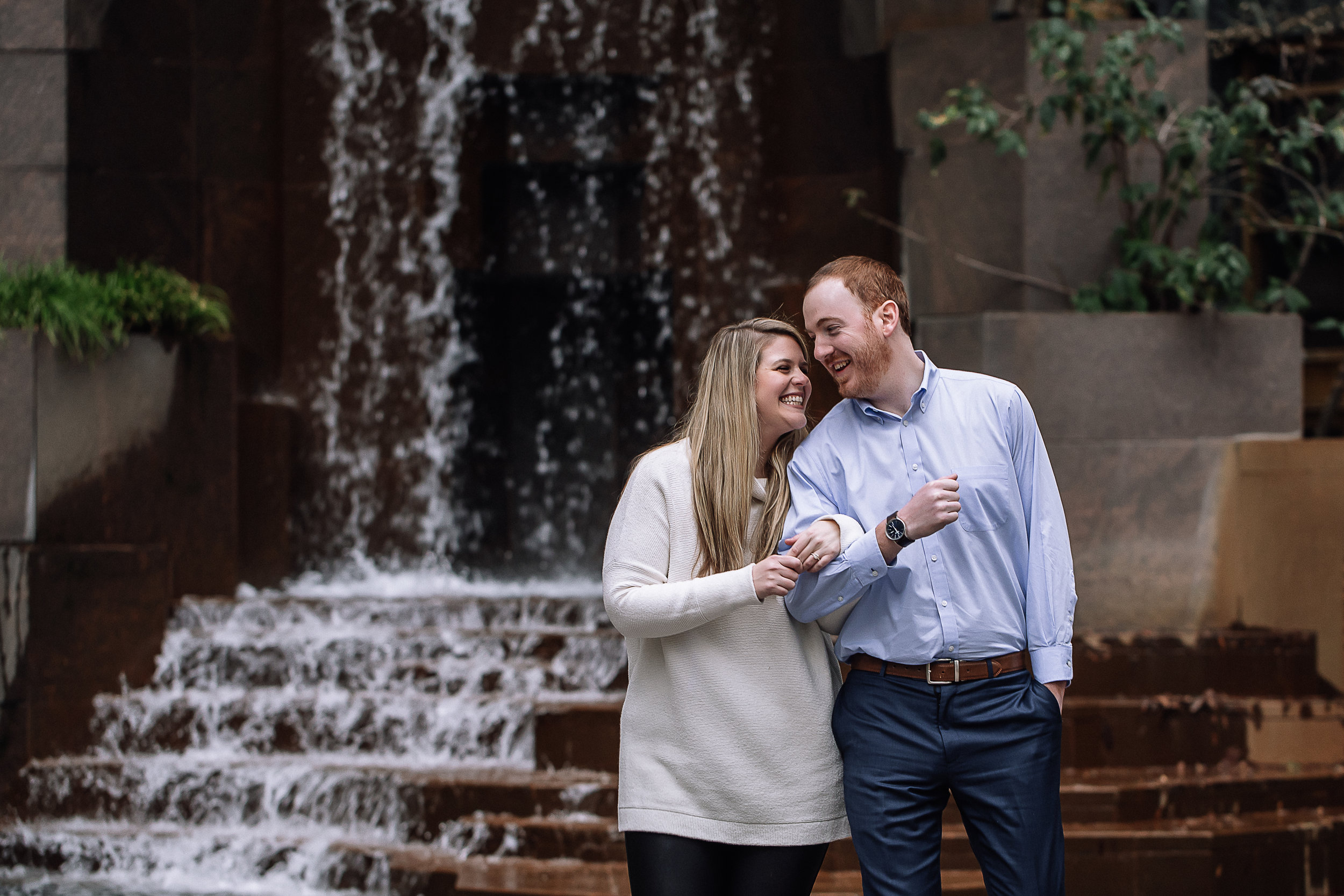 charlotte north carolina wedding photographer uptown engagement session