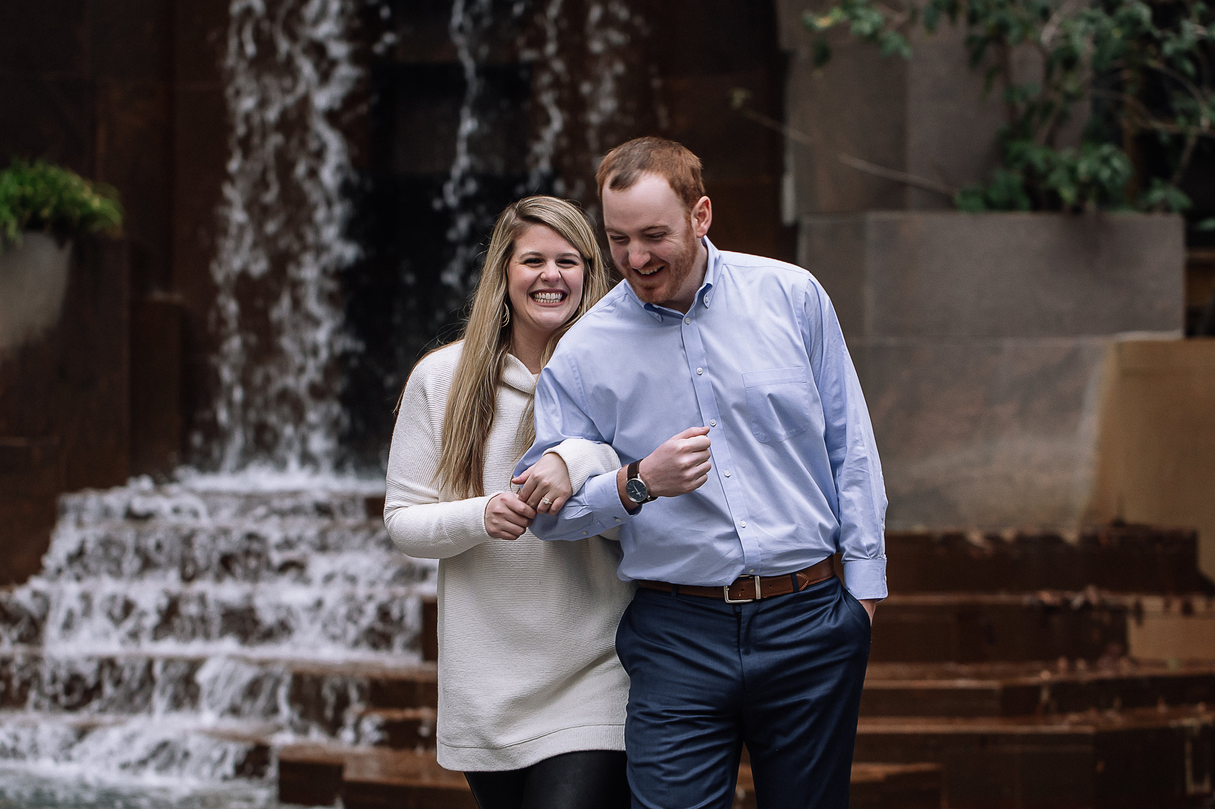 charlotte north carolina wedding photographer uptown engagement session