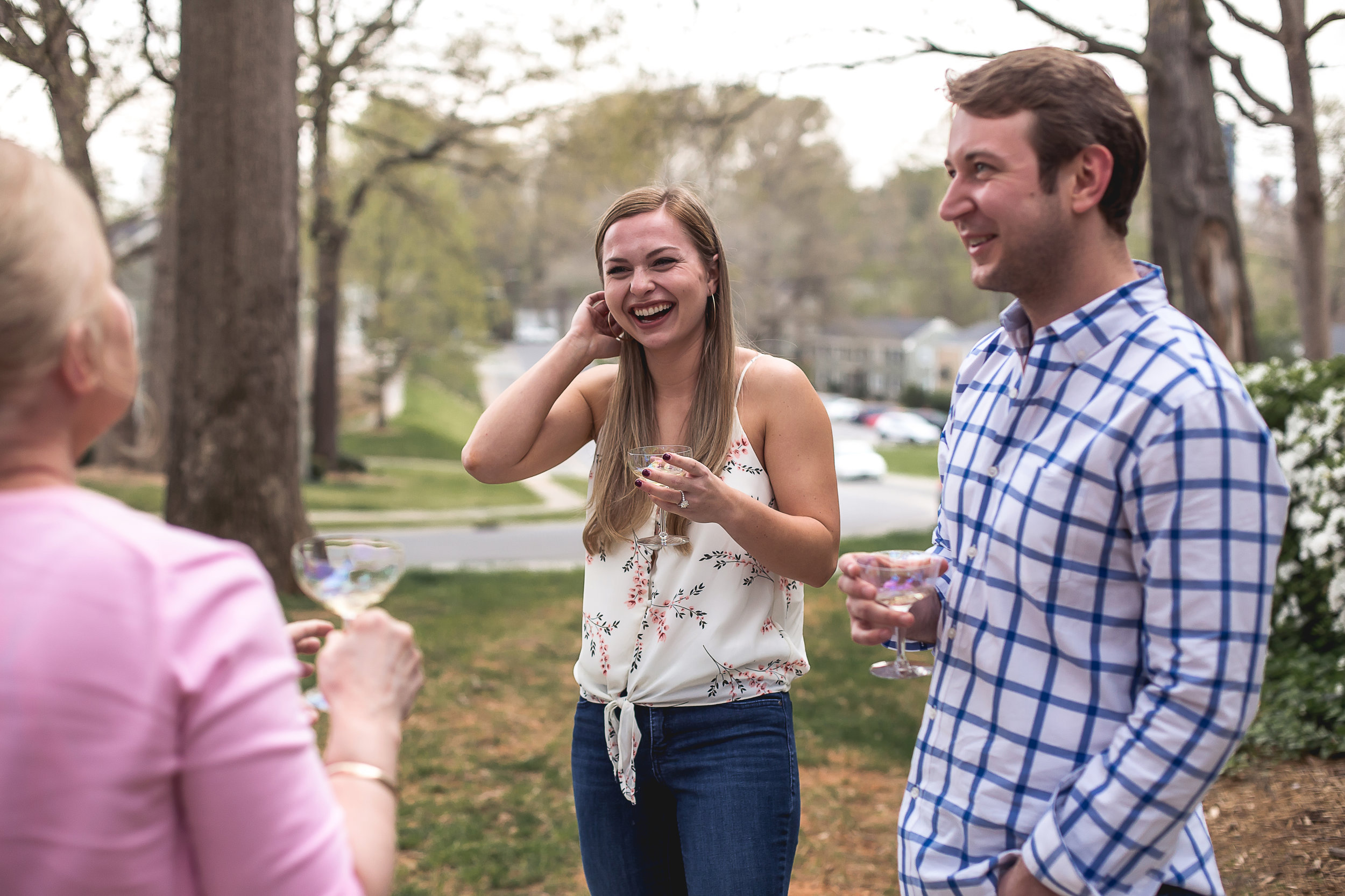 charlotte north carolina wedding photographer surprise proposal