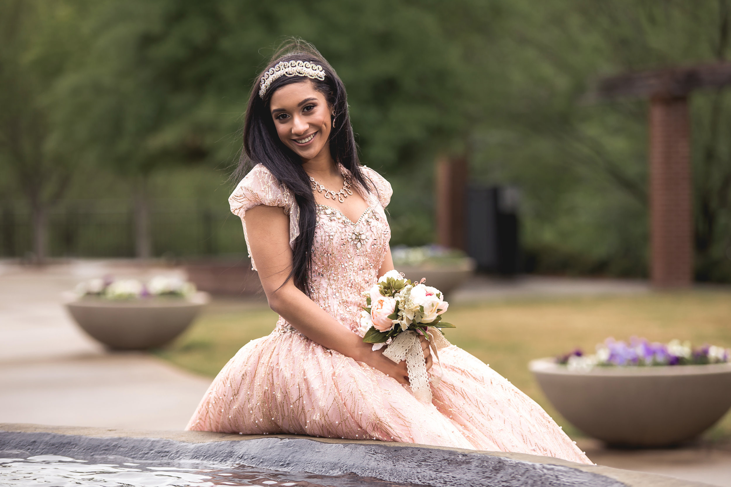 charlotte north carolina wedding portrait photographers quinceanera glencairn gardens