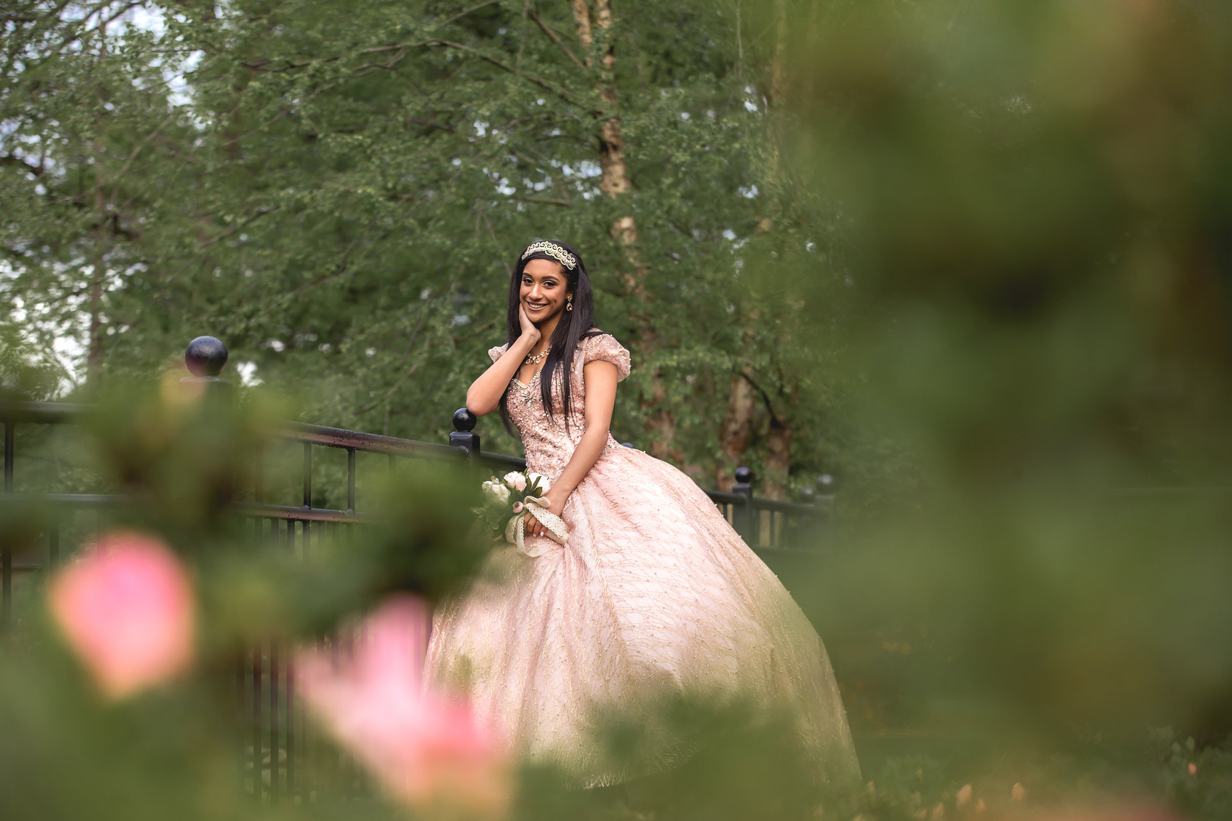 charlotte north carolina wedding portrait photographers quinceanera glencairn gardens