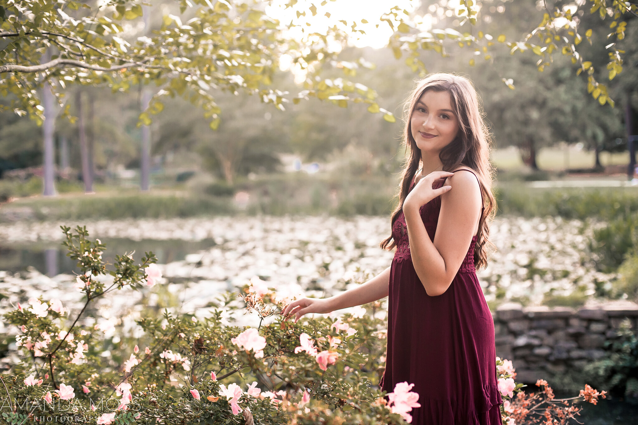 charlotte north carolina south carolina wedding portrait photographer senior session glencairn gardens