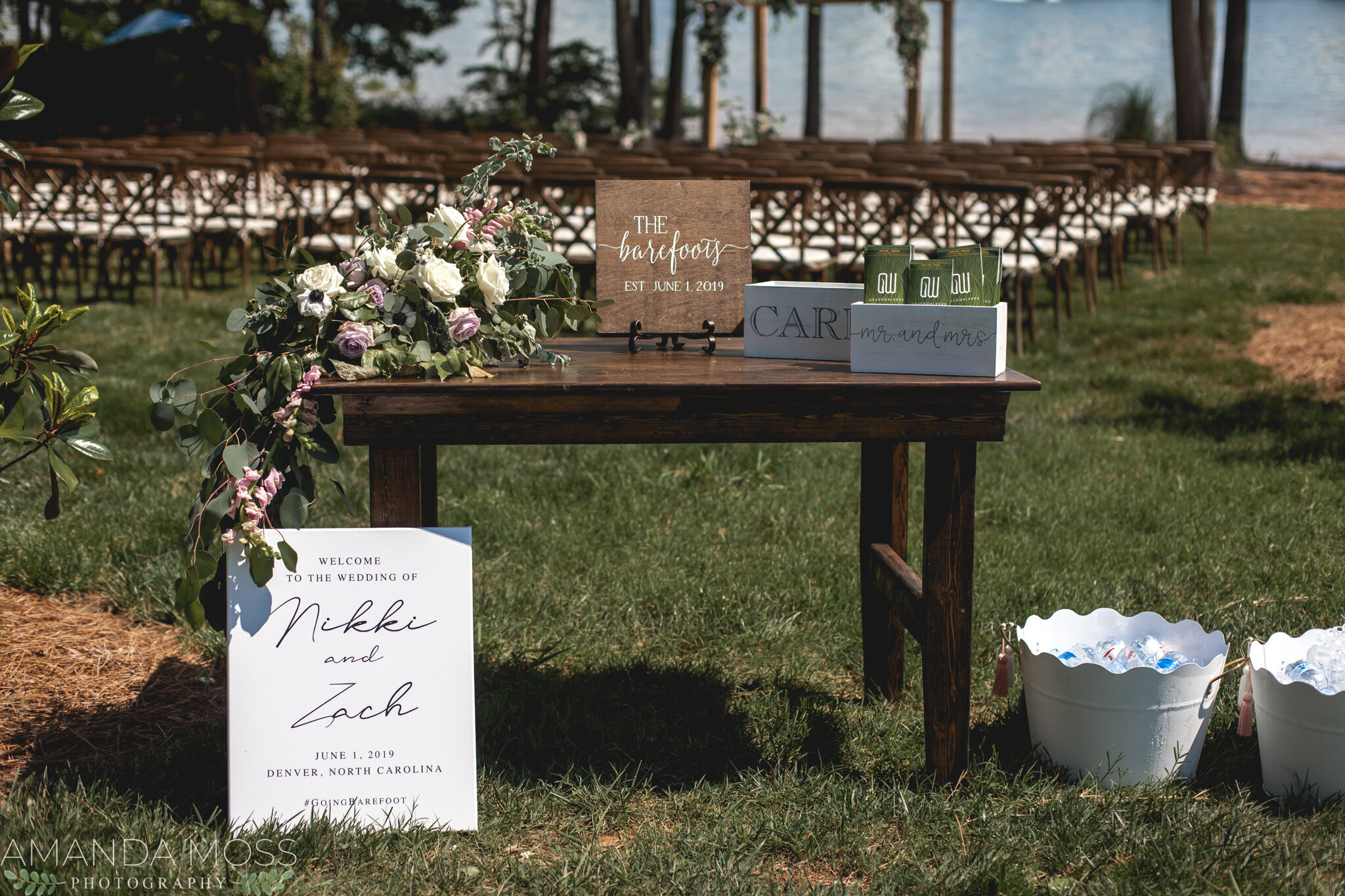 charlotte north carolina wedding photographers lake norman outdoor summer wedding lavender