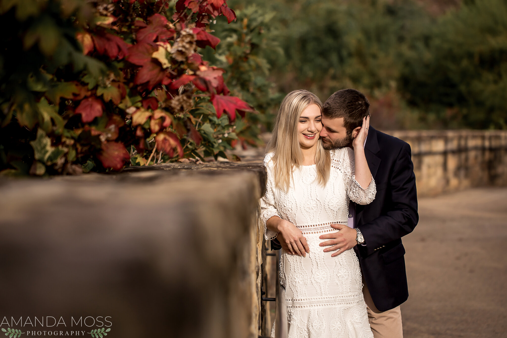 charlotte north carolina wedding photographers engagement session october elizabeth park romantic fall rooftop skyline