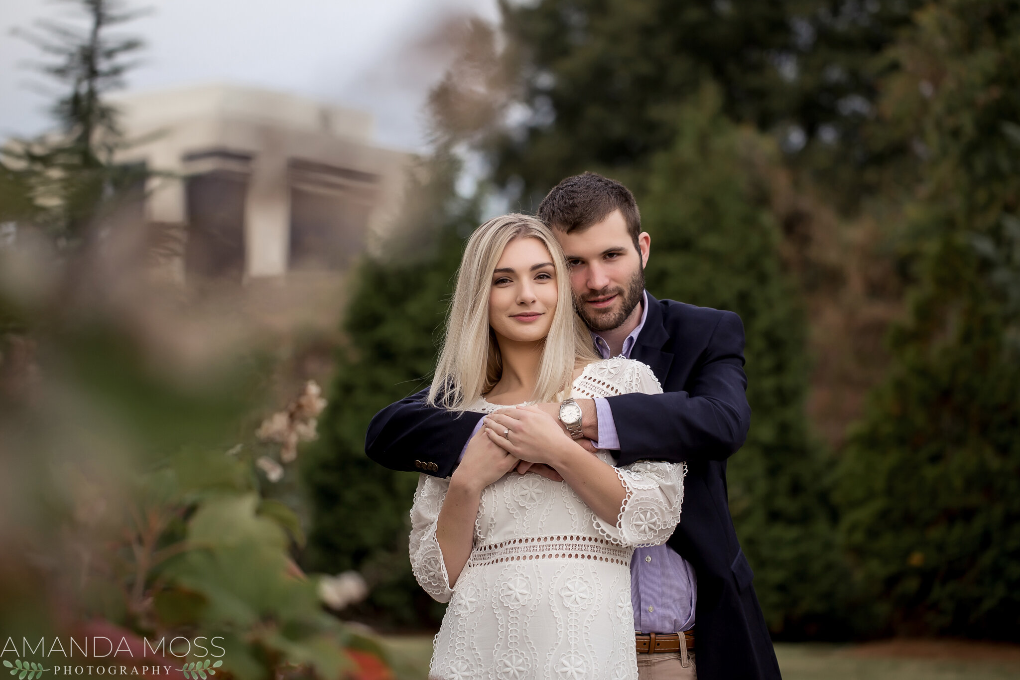 charlotte north carolina wedding photographers engagement session october elizabeth park romantic fall rooftop skyline