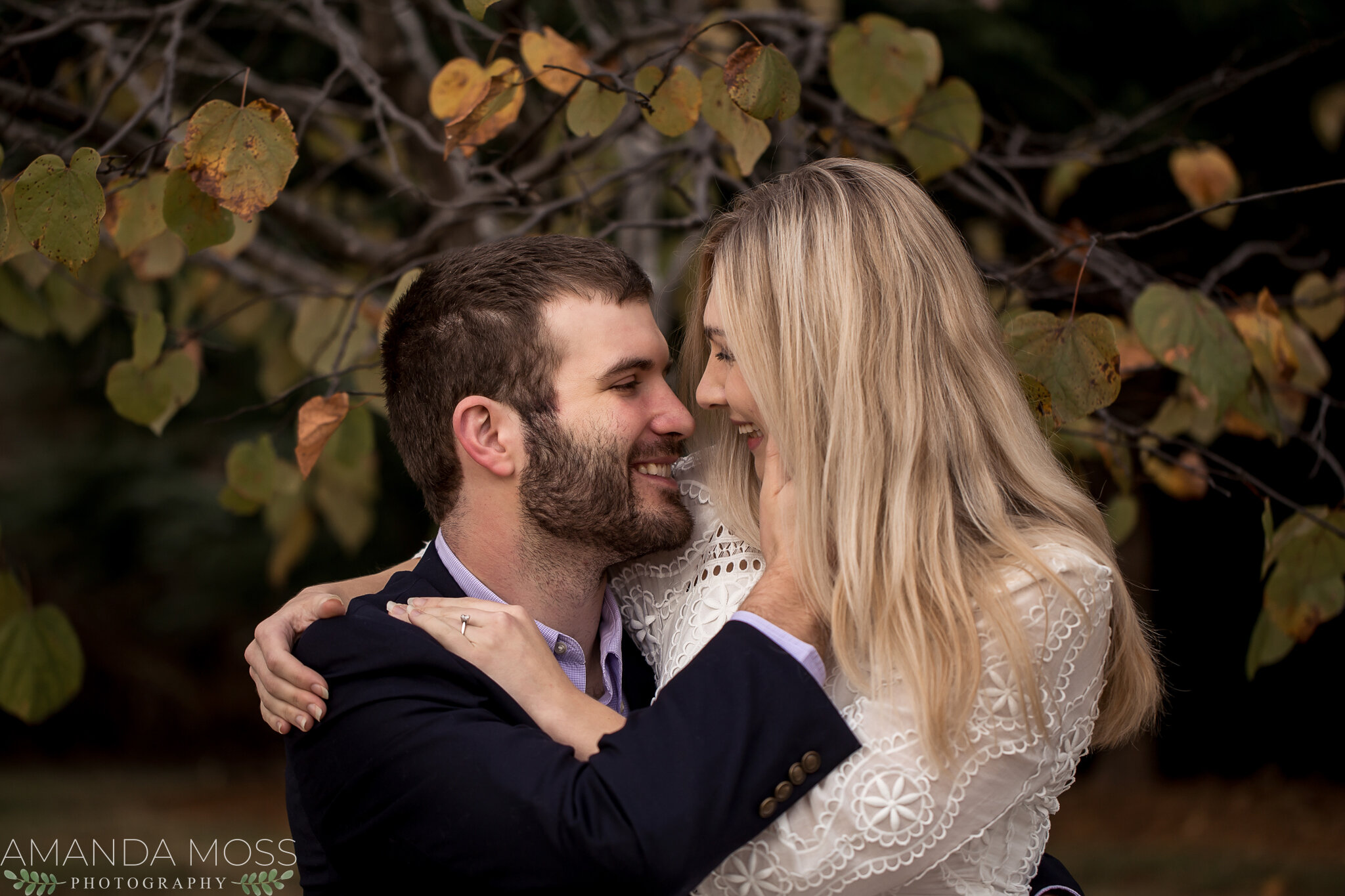 charlotte north carolina wedding photographers engagement session october elizabeth park romantic fall rooftop skyline