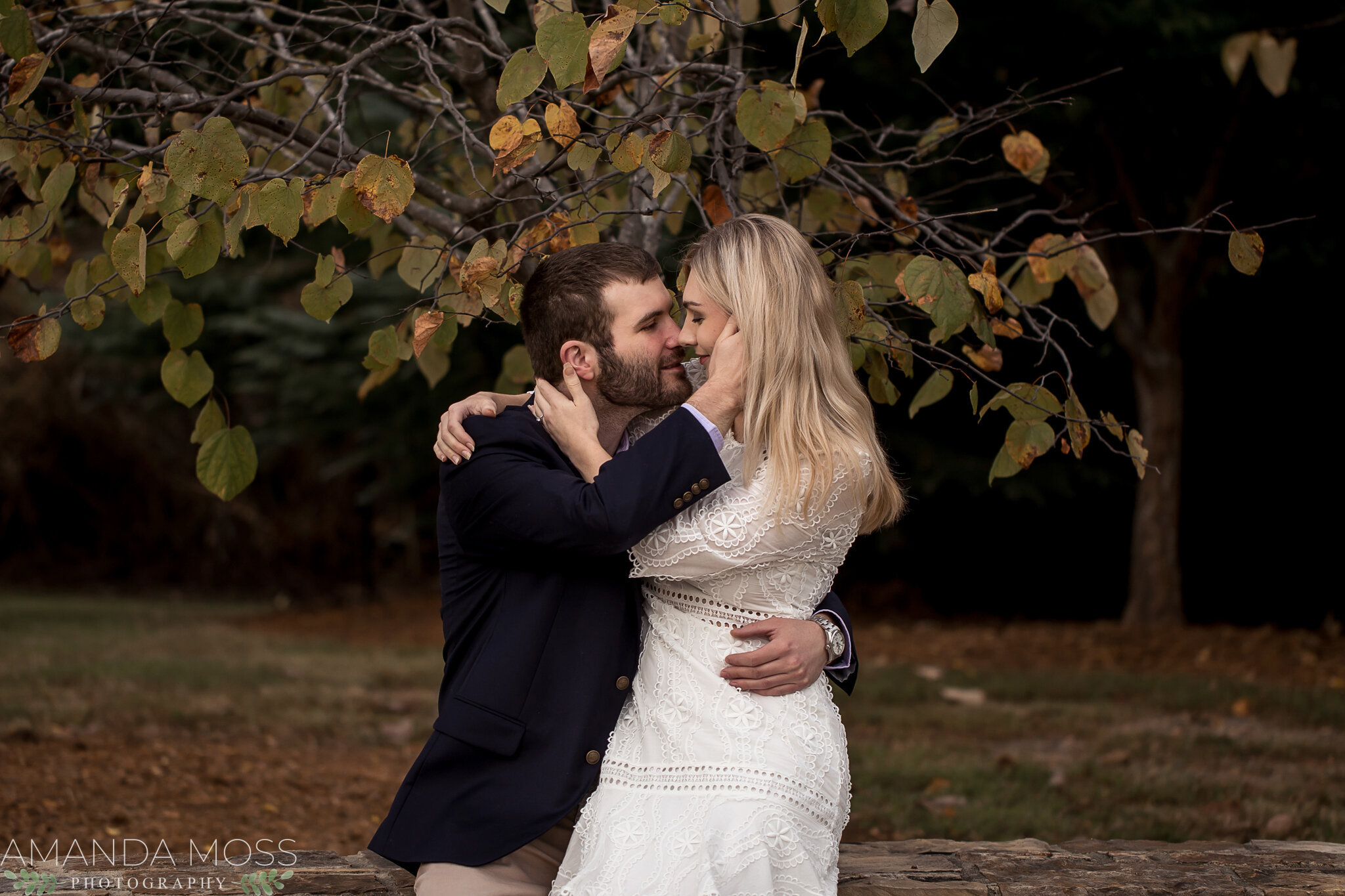 charlotte north carolina wedding photographers engagement session october elizabeth park romantic fall rooftop skyline