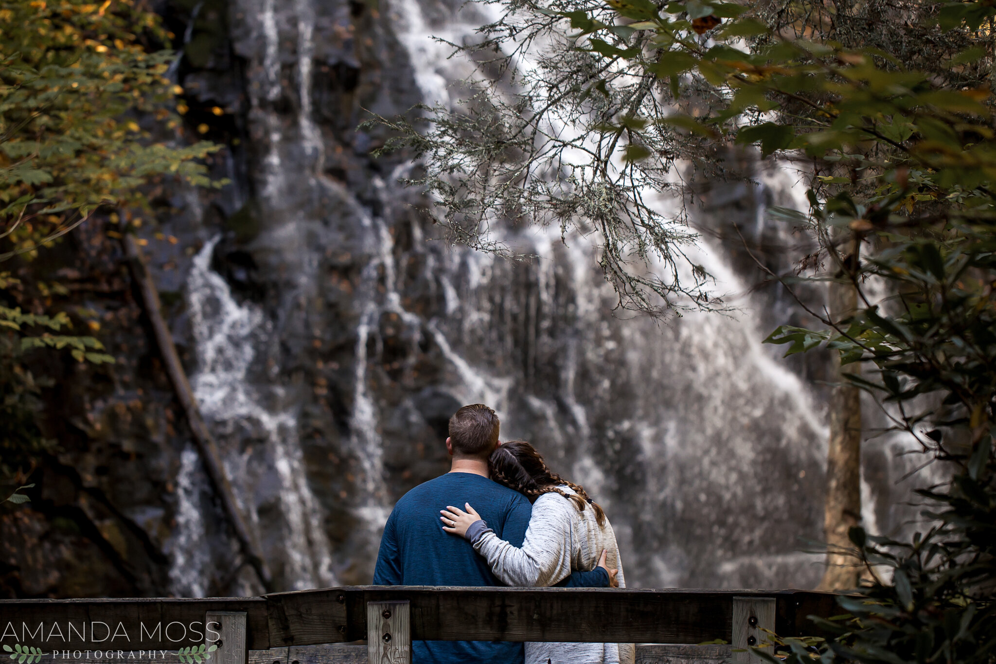 charlotte north carolina wedding photographers proposal crabtree falls asheville blue ridge parkway