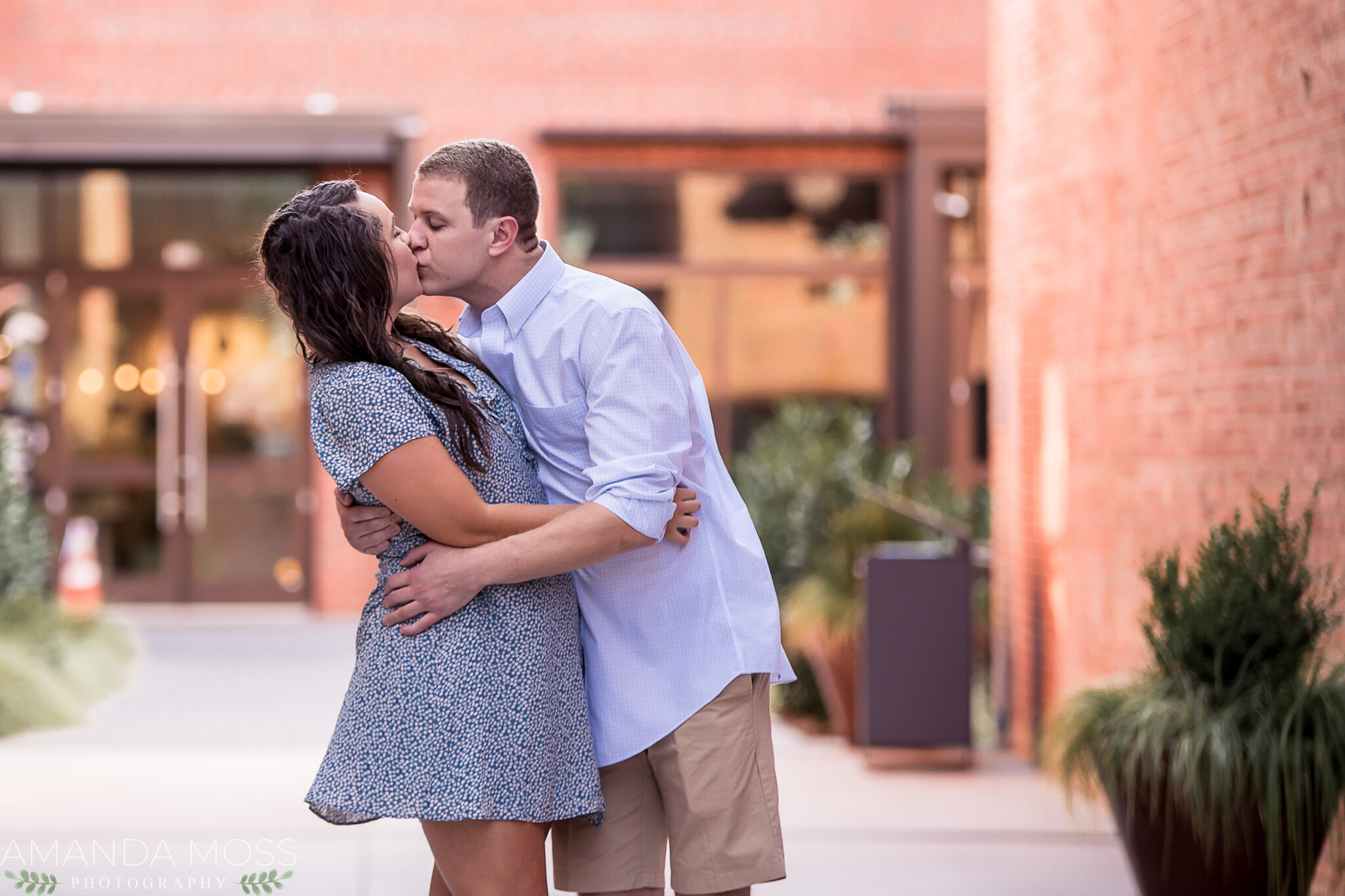 charlotte north carolina wedding photographer engagement session southend confetti hearts wall