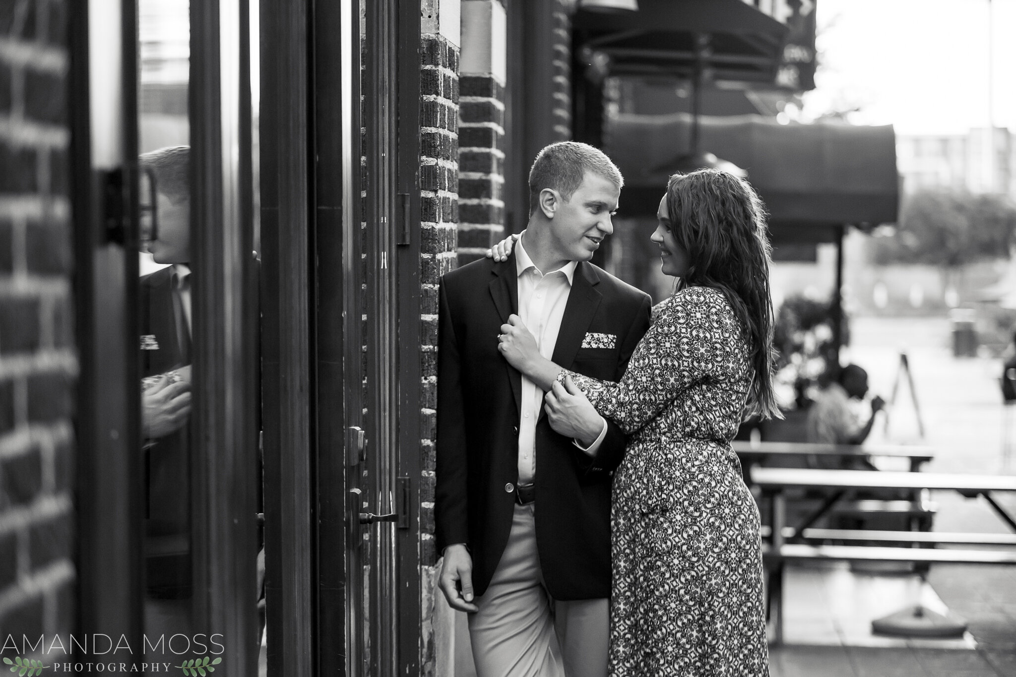 charlotte north carolina wedding photographer engagement session southend confetti hearts wall