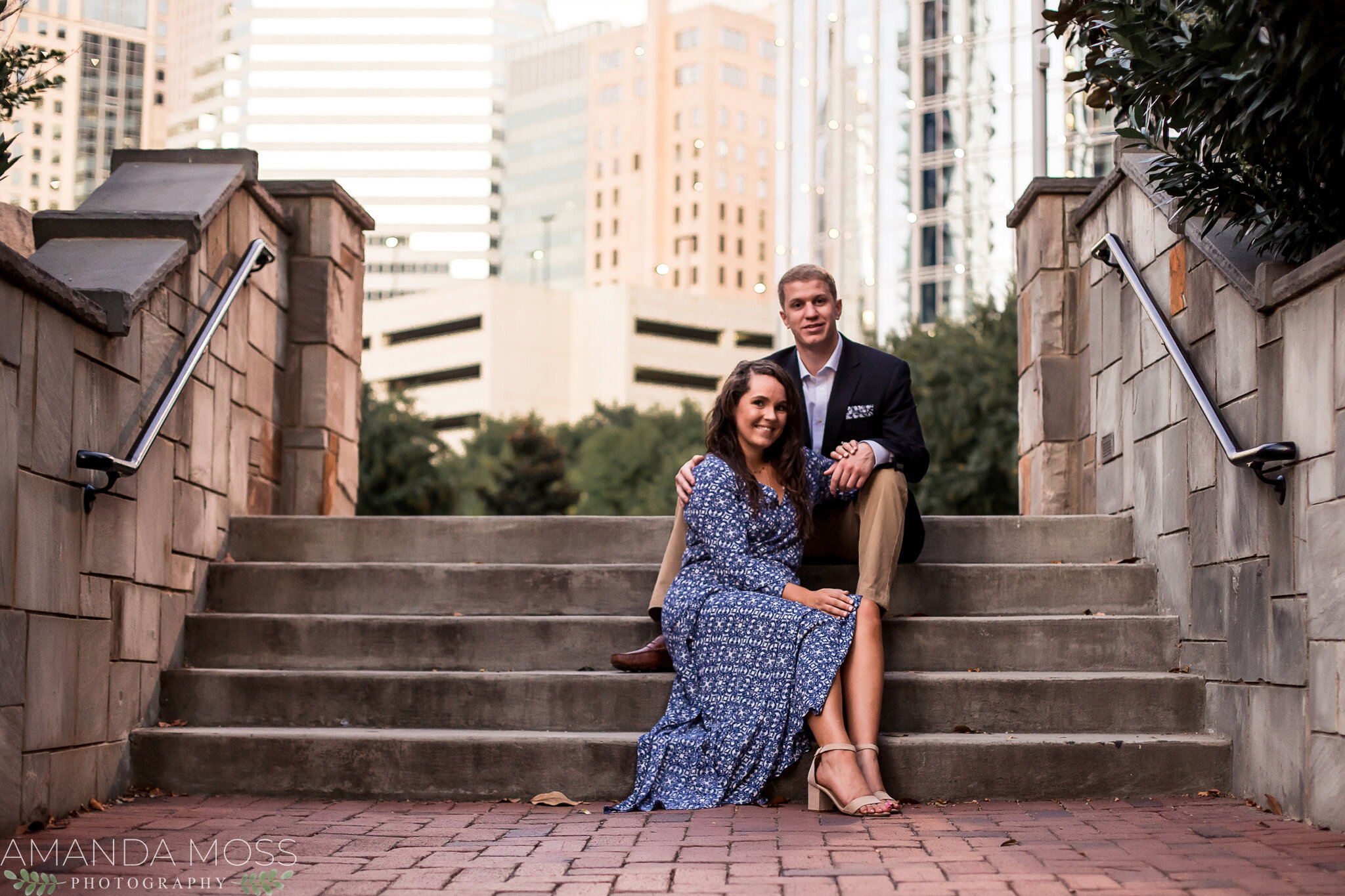 charlotte north carolina wedding photographer engagement session southend confetti hearts wall