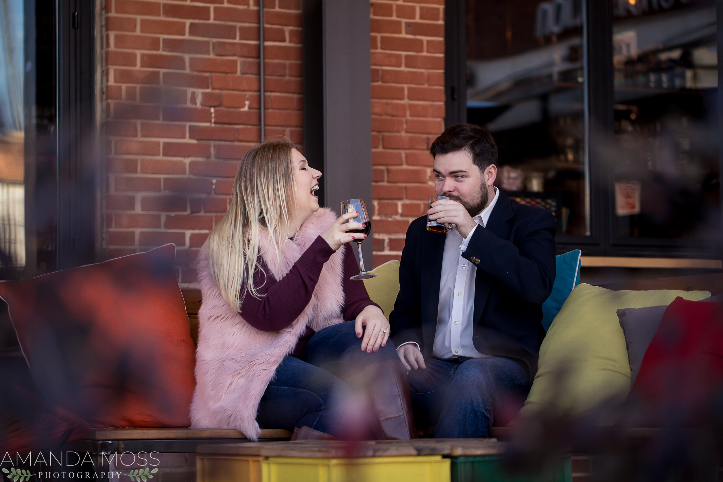 charlotte north carolina wedding photographers engagement session southend downtown matthews