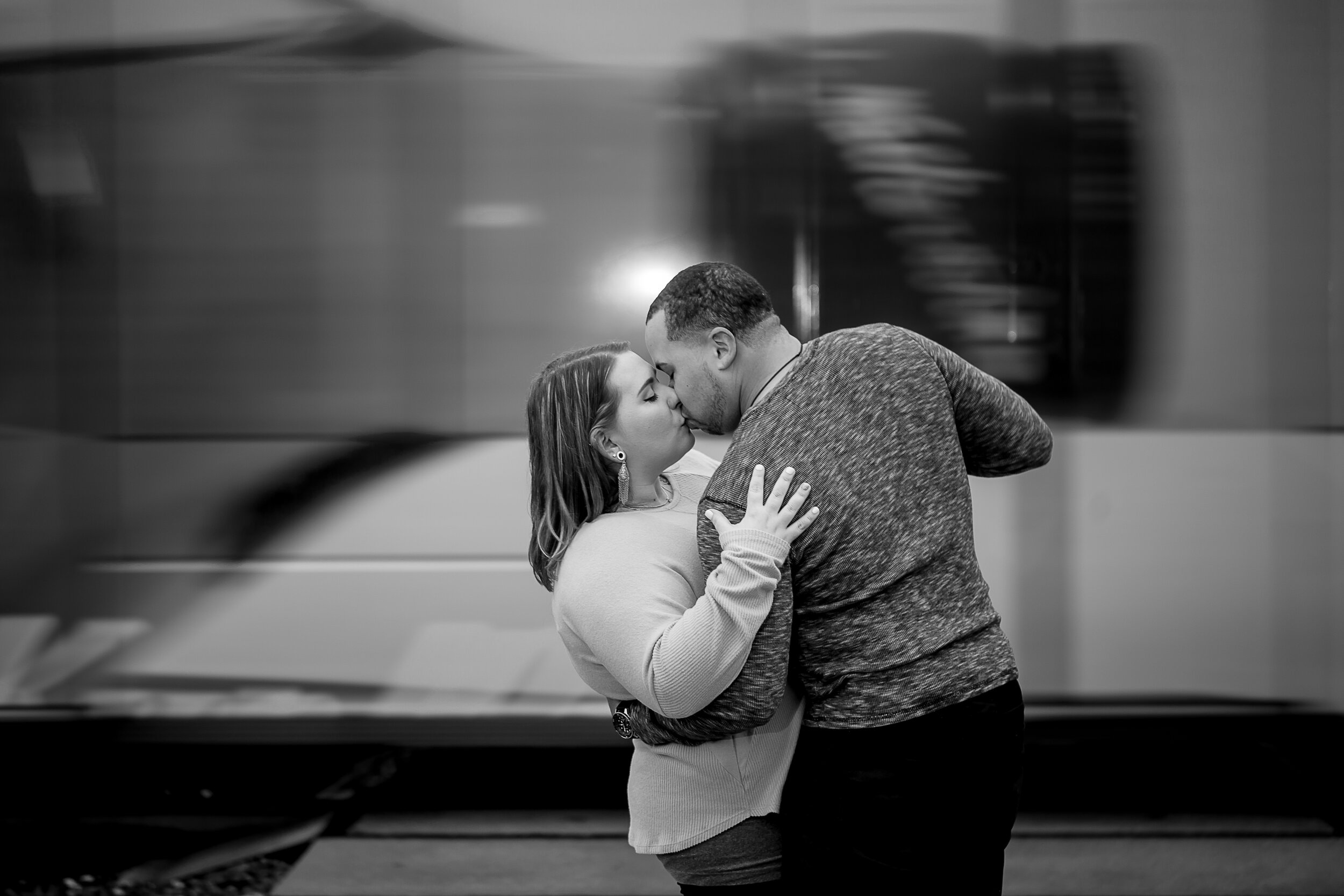 charlotte north carolina engagement photographer uptown southend