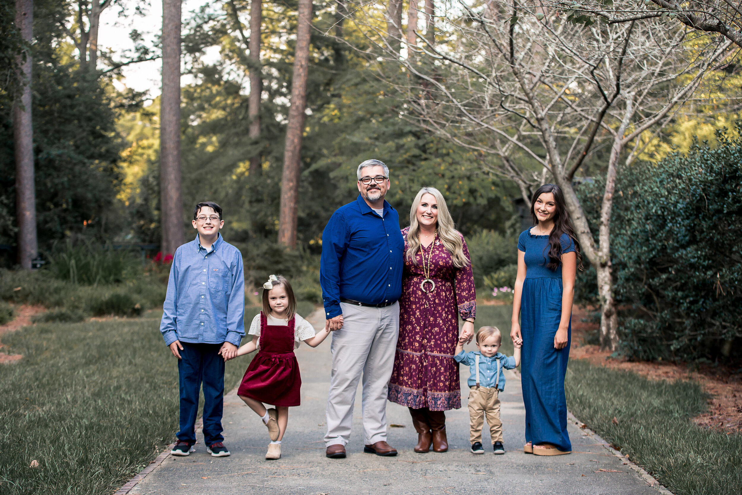 charlotte north carolina family photographer fall mini session glencairn garden rock hill south carolina