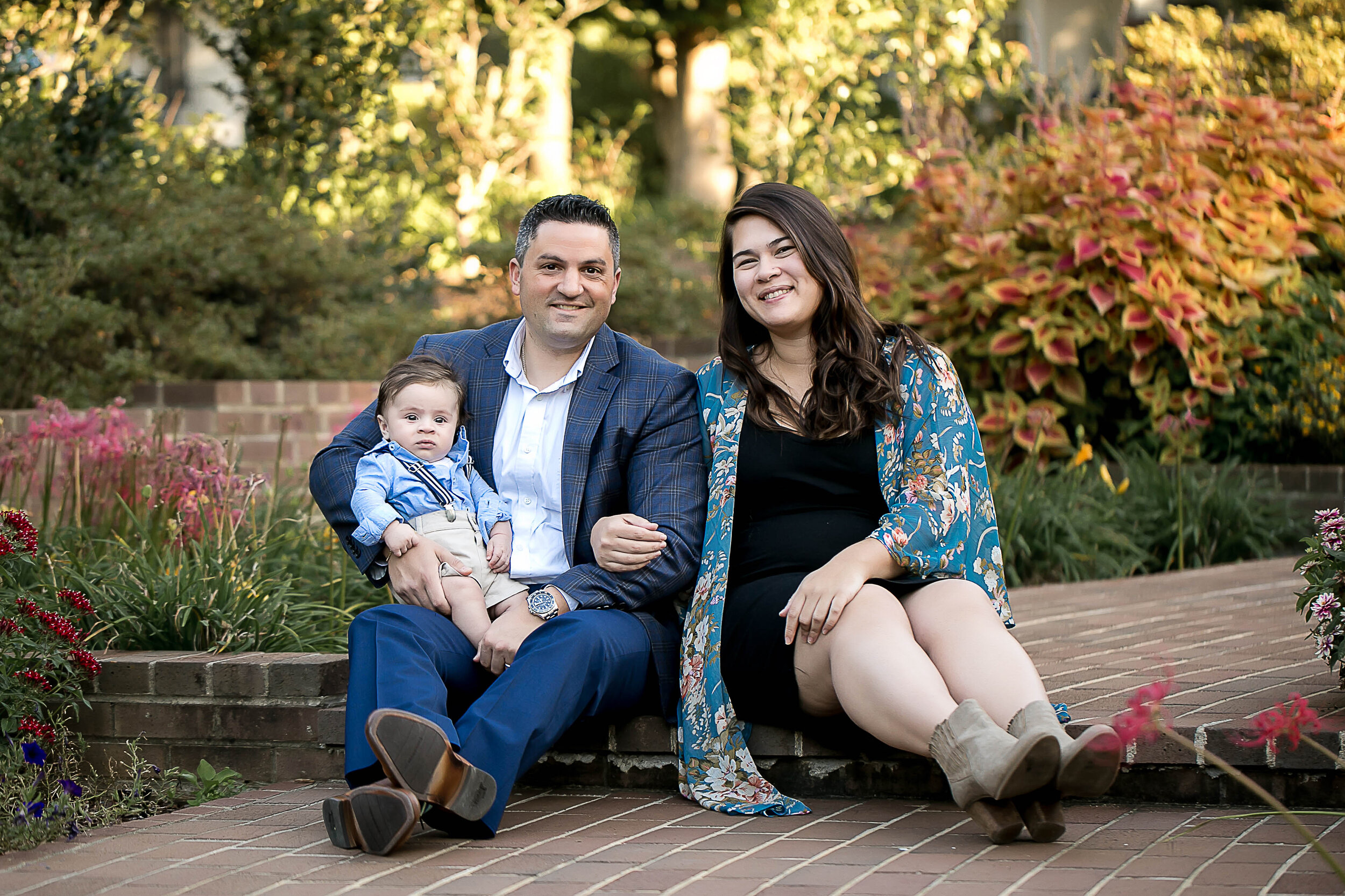 charlotte north carolina family photographer infant newborn baby glencairn gardens