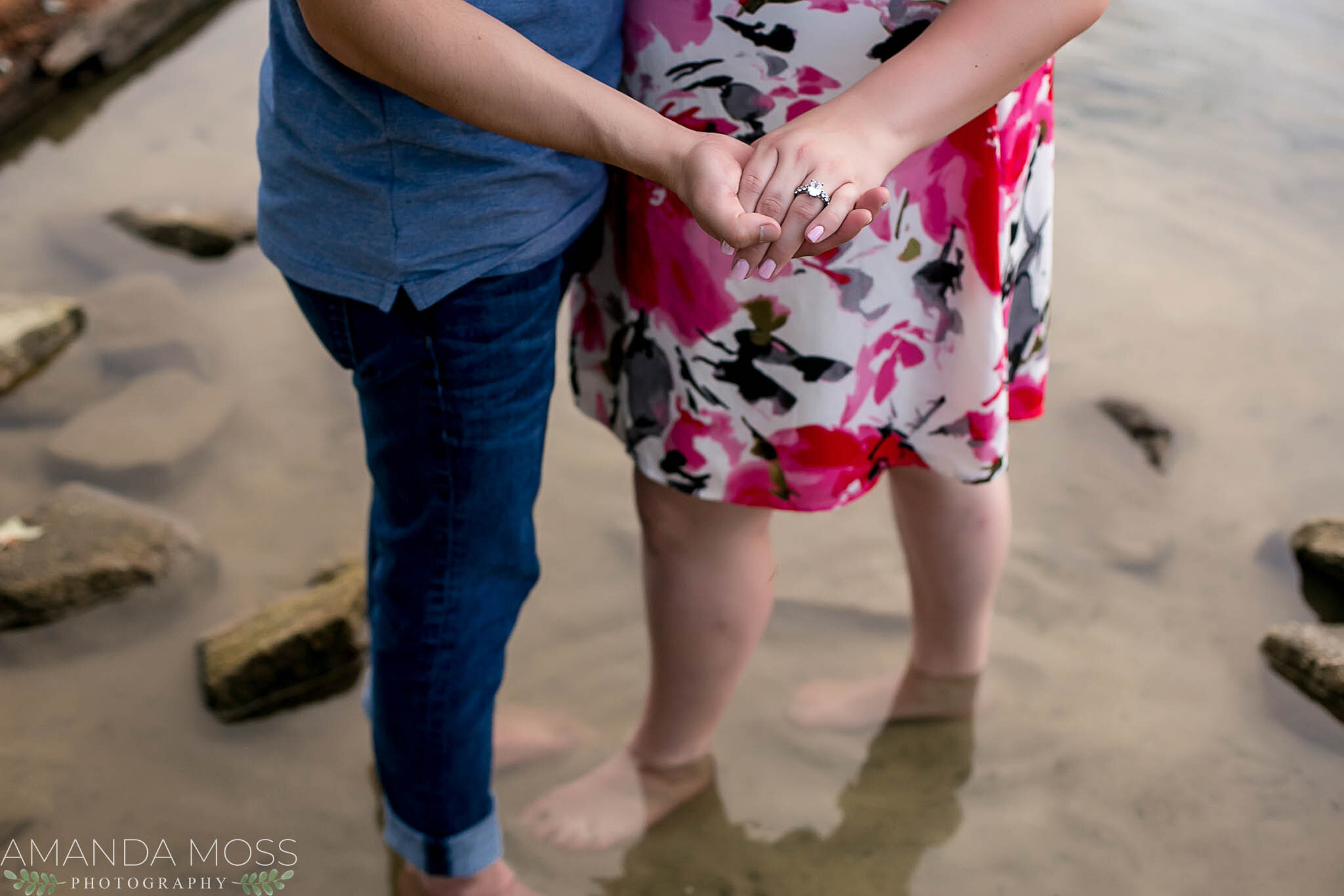 charlotte north carolina wedding photographer engagement session interracial couple rankin lake gastonia nc