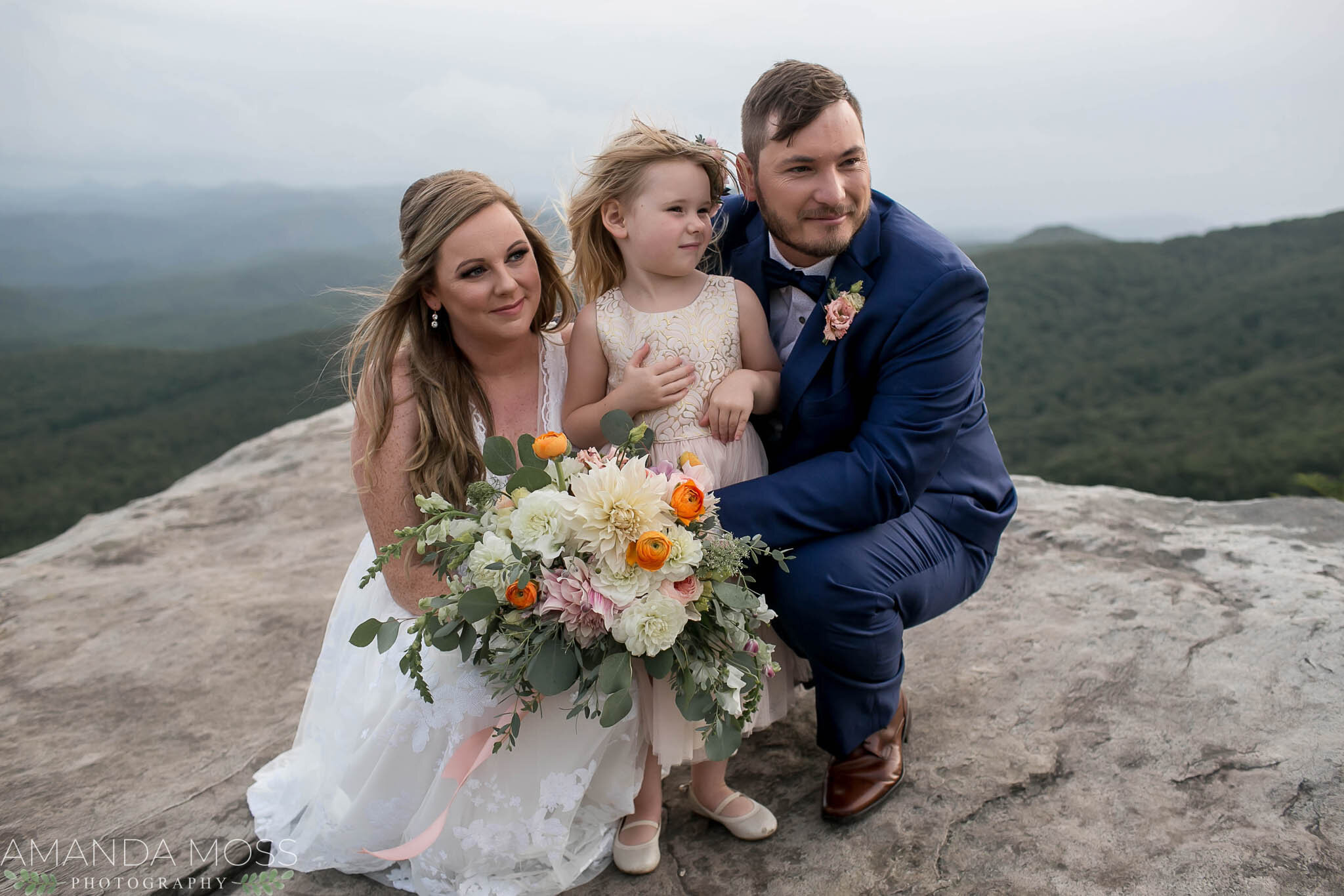 charlotte north carolina wedding photographer elopement rough ridge overlook blue ridge parkway asheville boone grandfather mountain