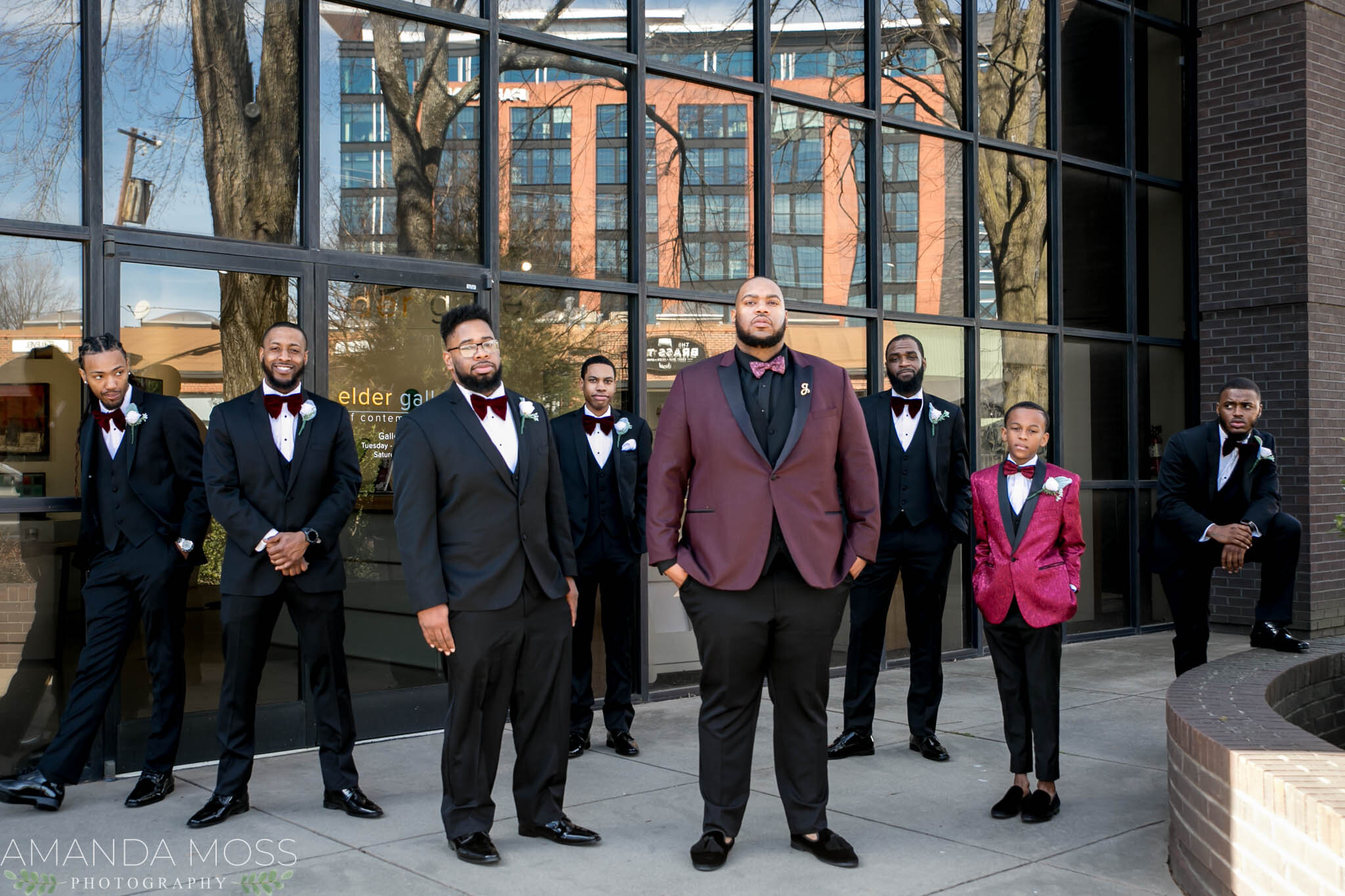 charlotte north carolina wedding photographer african american ceremony the collectors room southend