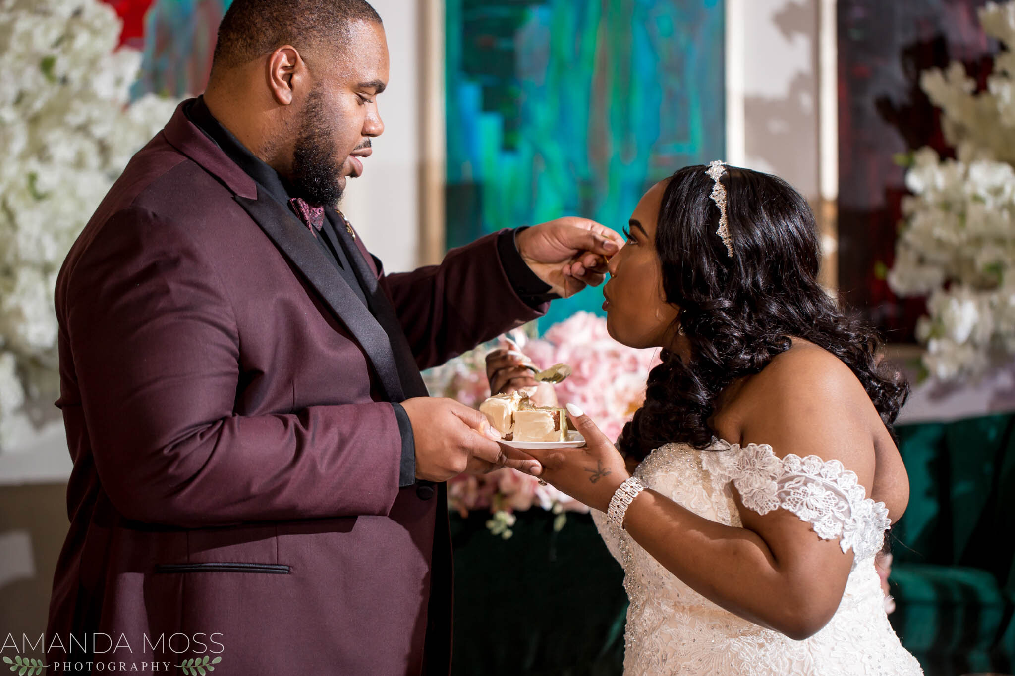 charlotte north carolina wedding photographer african american ceremony the collectors room southend