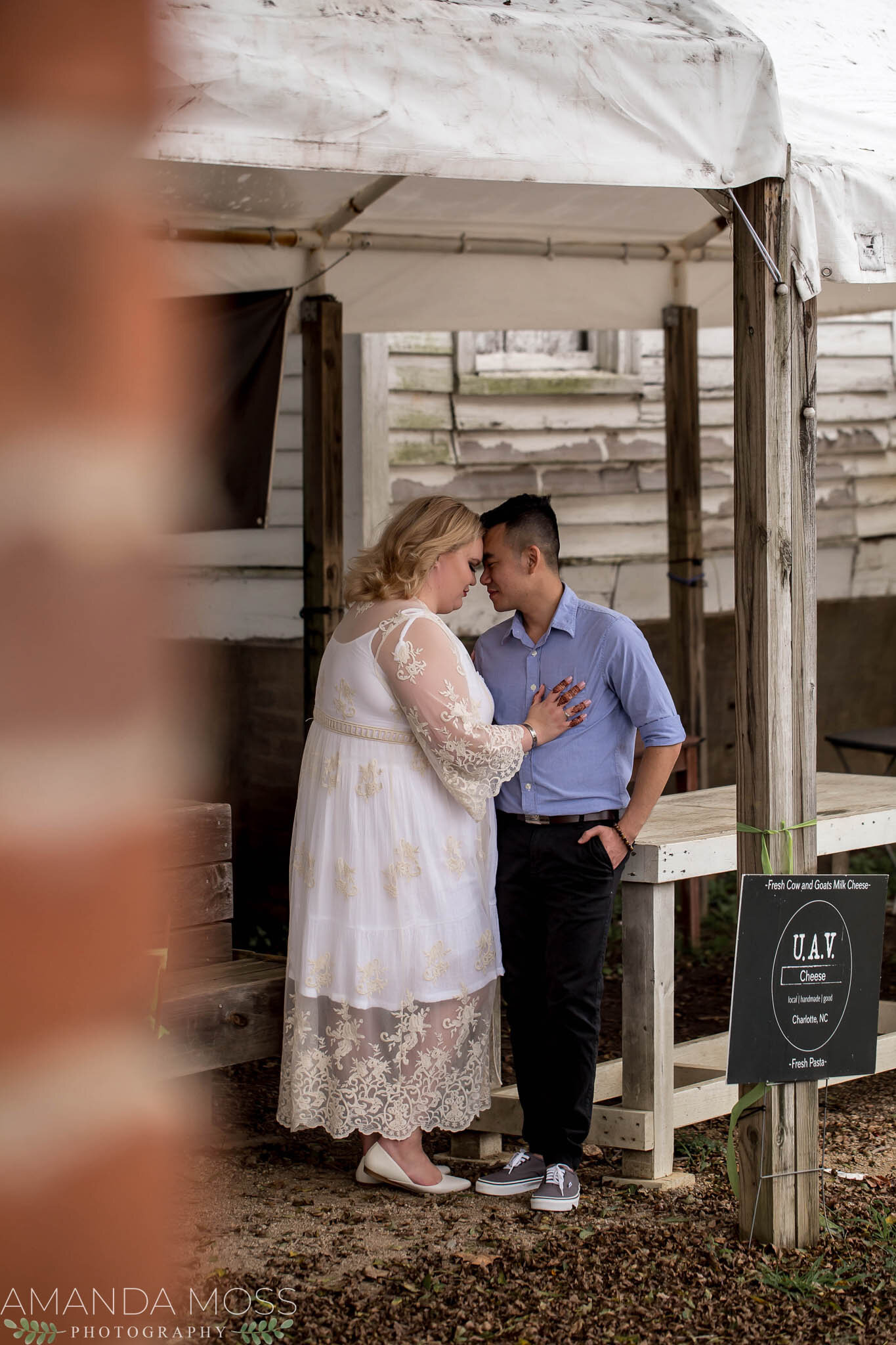 charlotte north carolina wedding photographer downtown matthews elopement