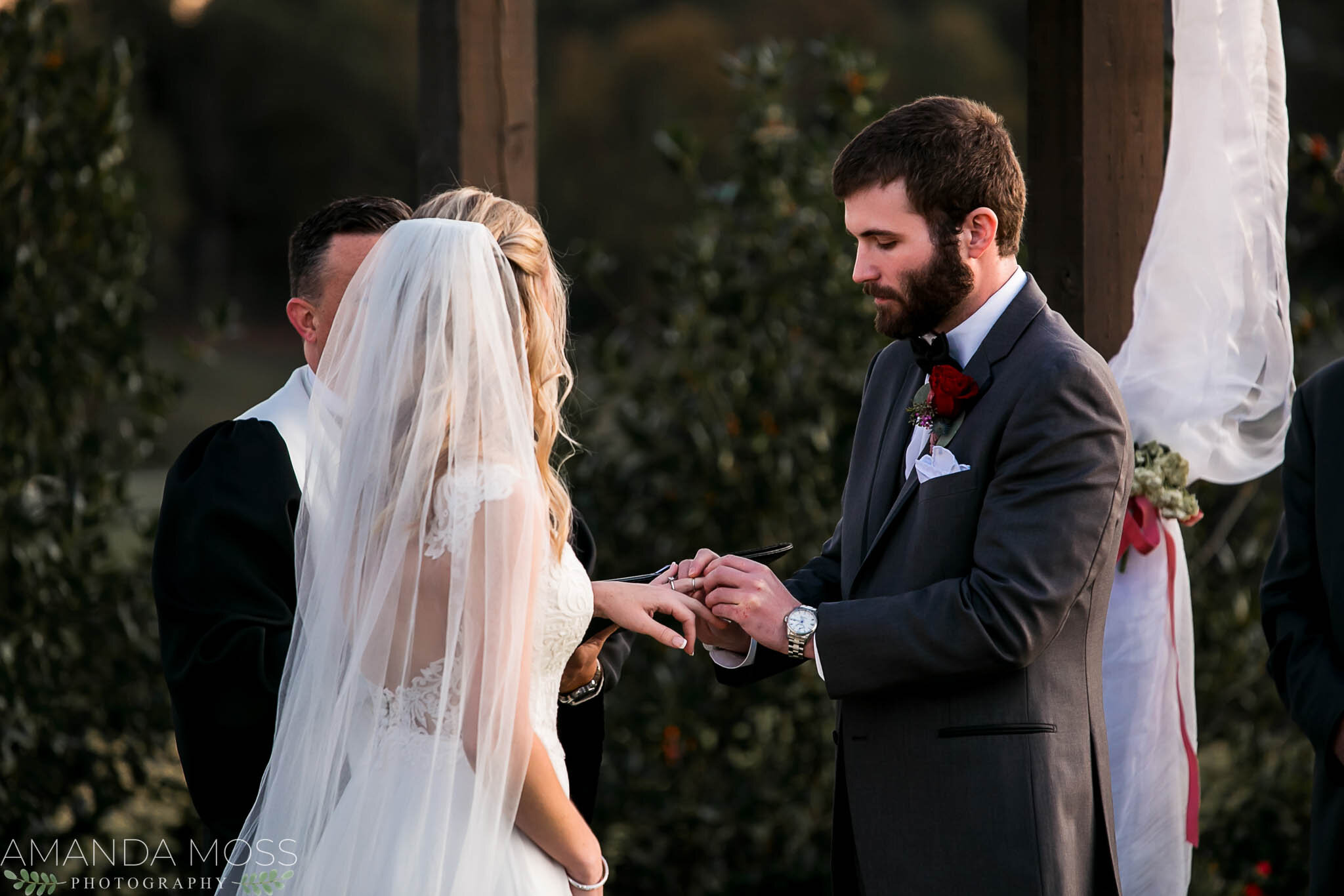 charlotte north carolina wedding photographer piper glen country club winter wedding