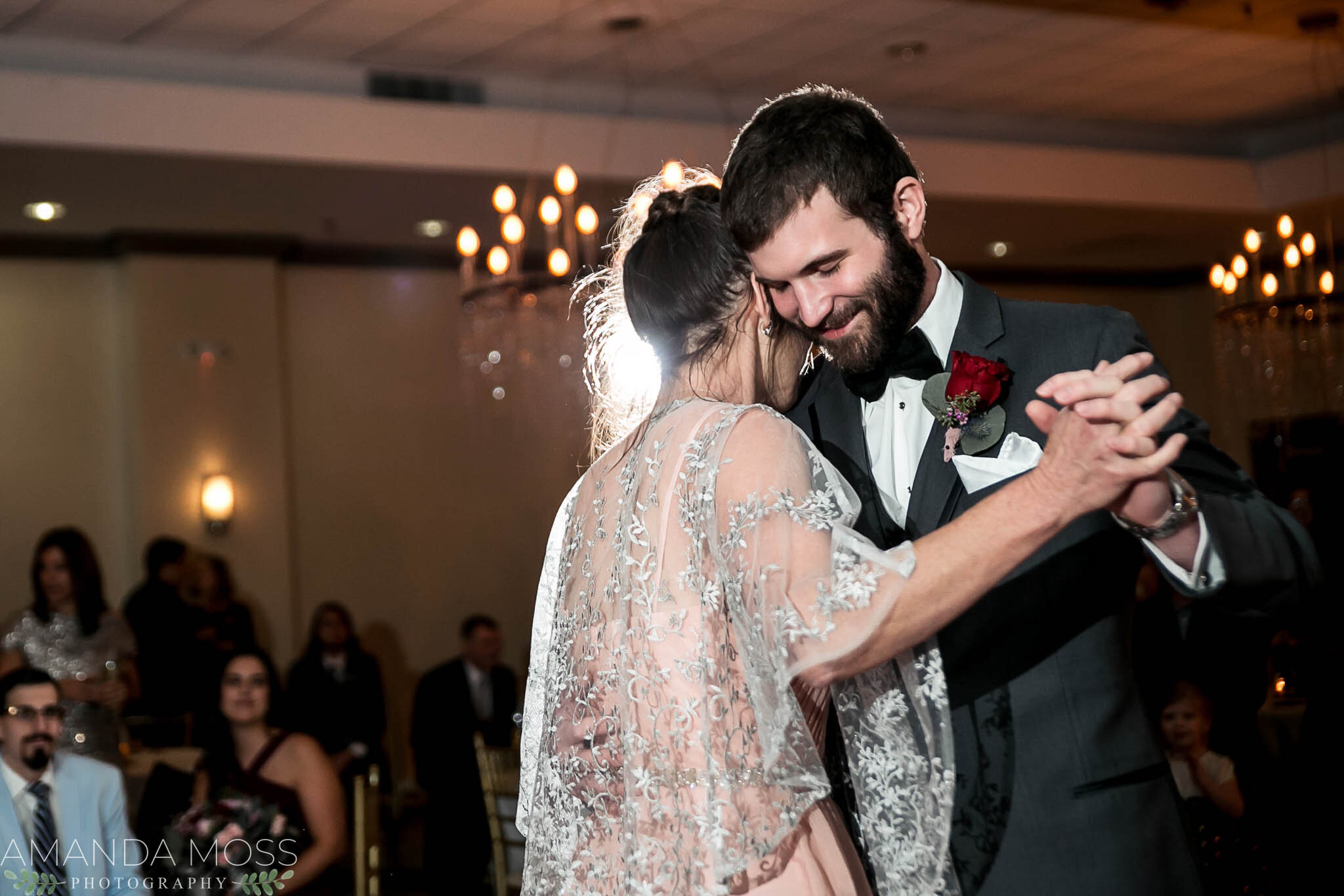 charlotte north carolina wedding photographer piper glen country club winter wedding