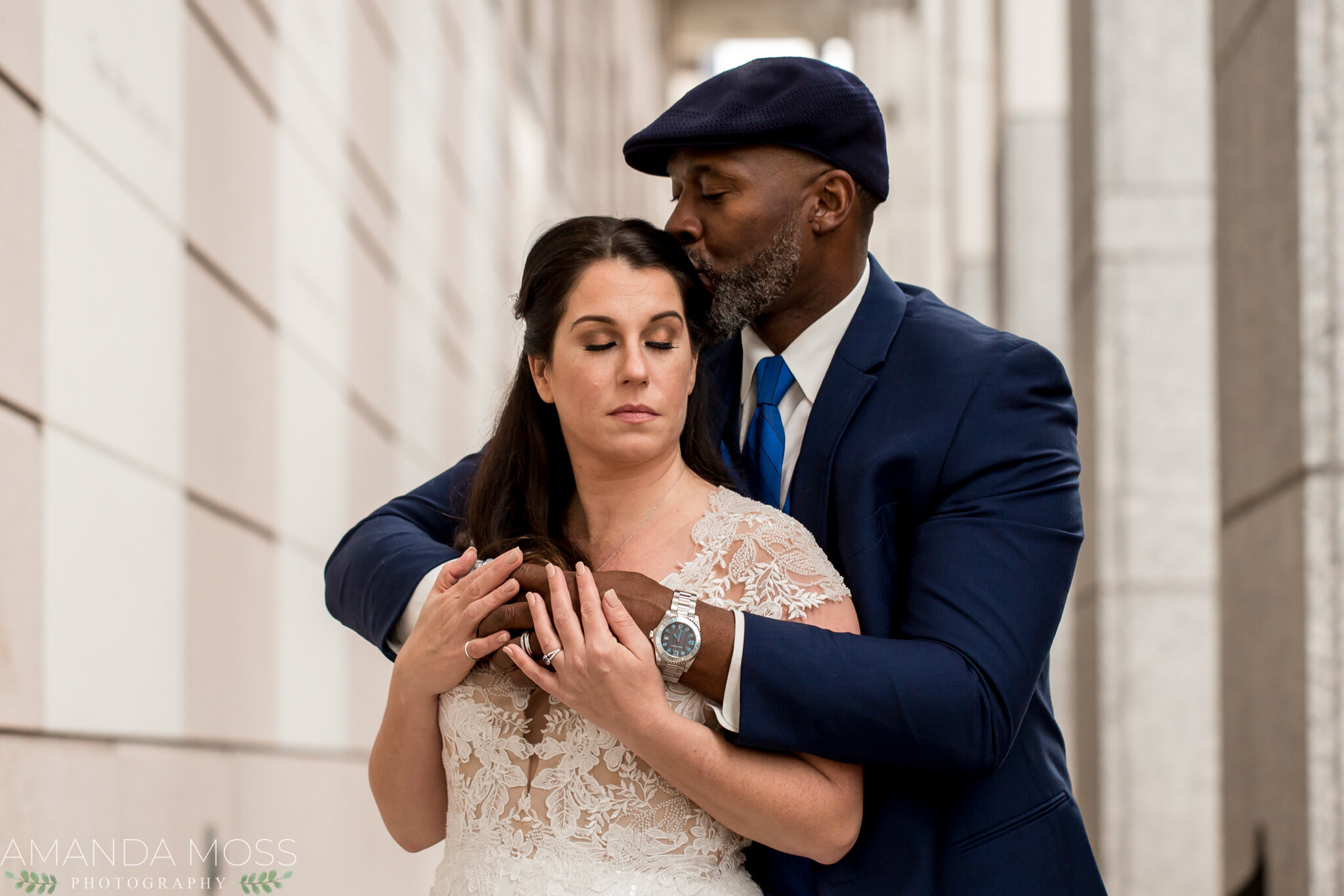 charlotte nc wedding photographer courthouse winter wedding