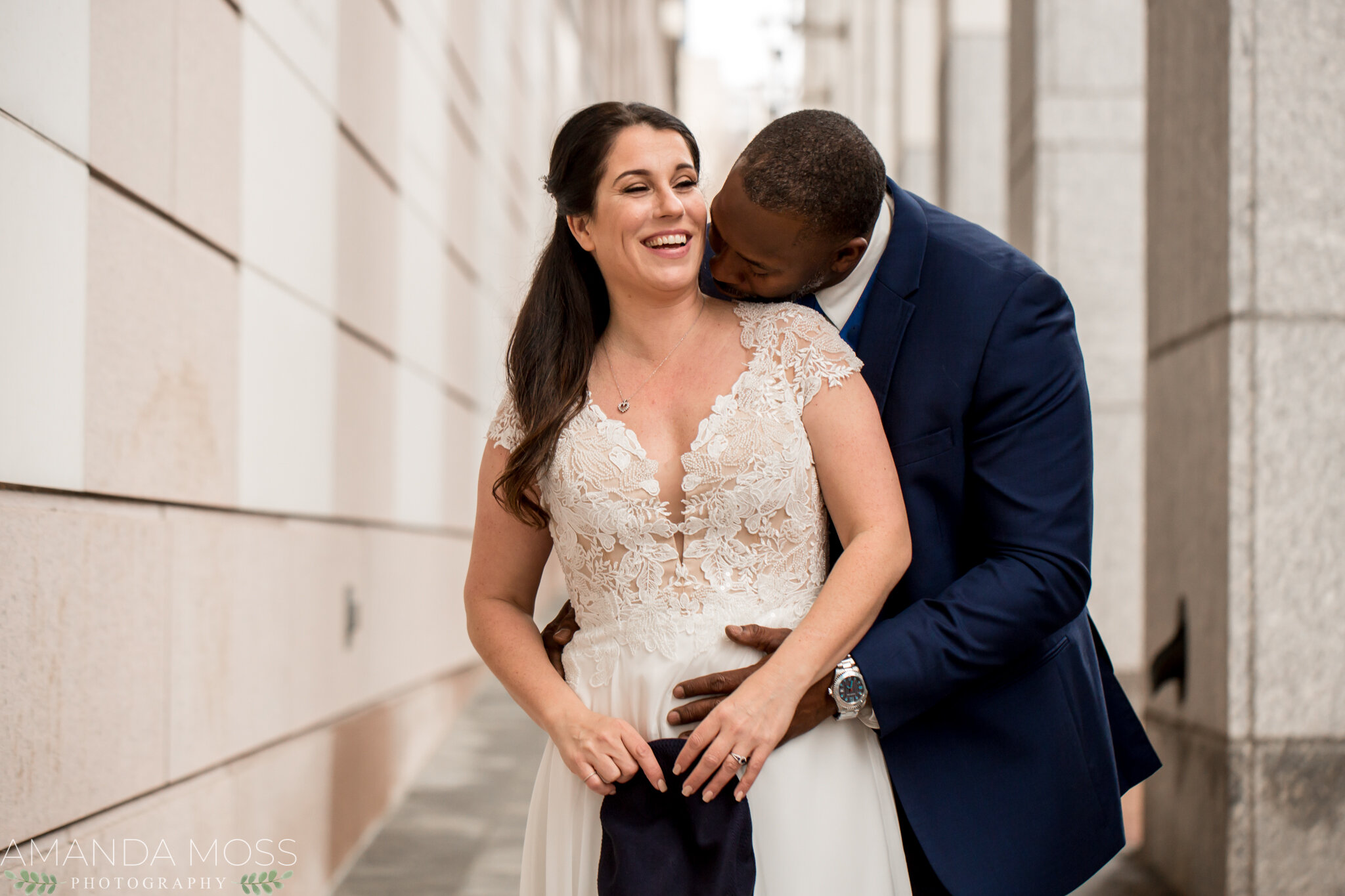 charlotte nc wedding photographer courthouse winter wedding