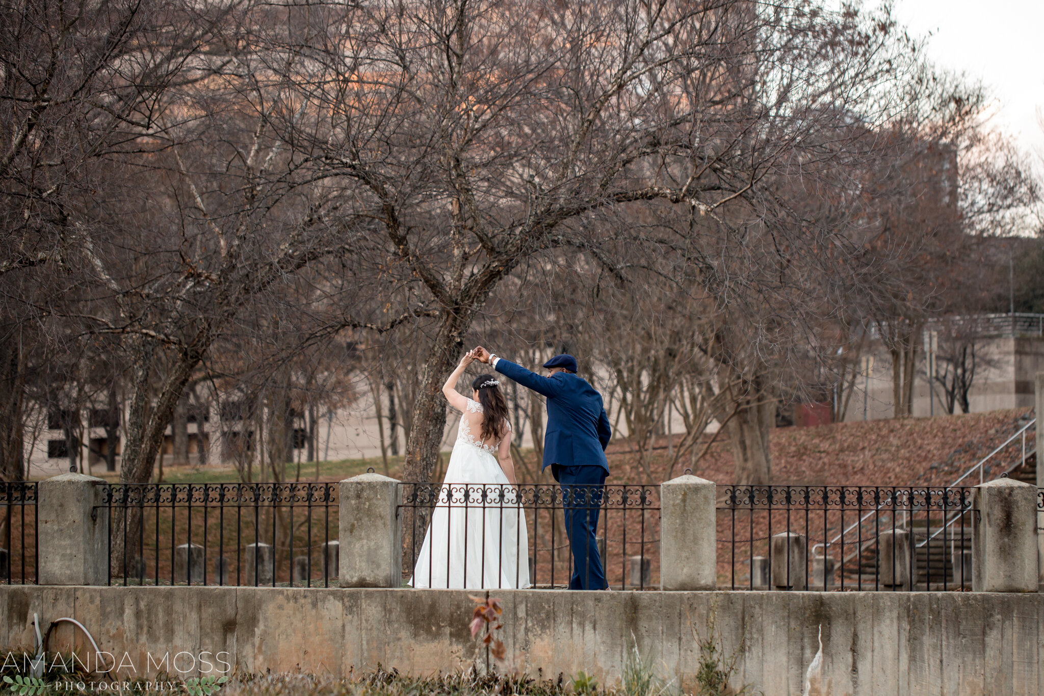 charlotte nc wedding photographer courthouse winter wedding