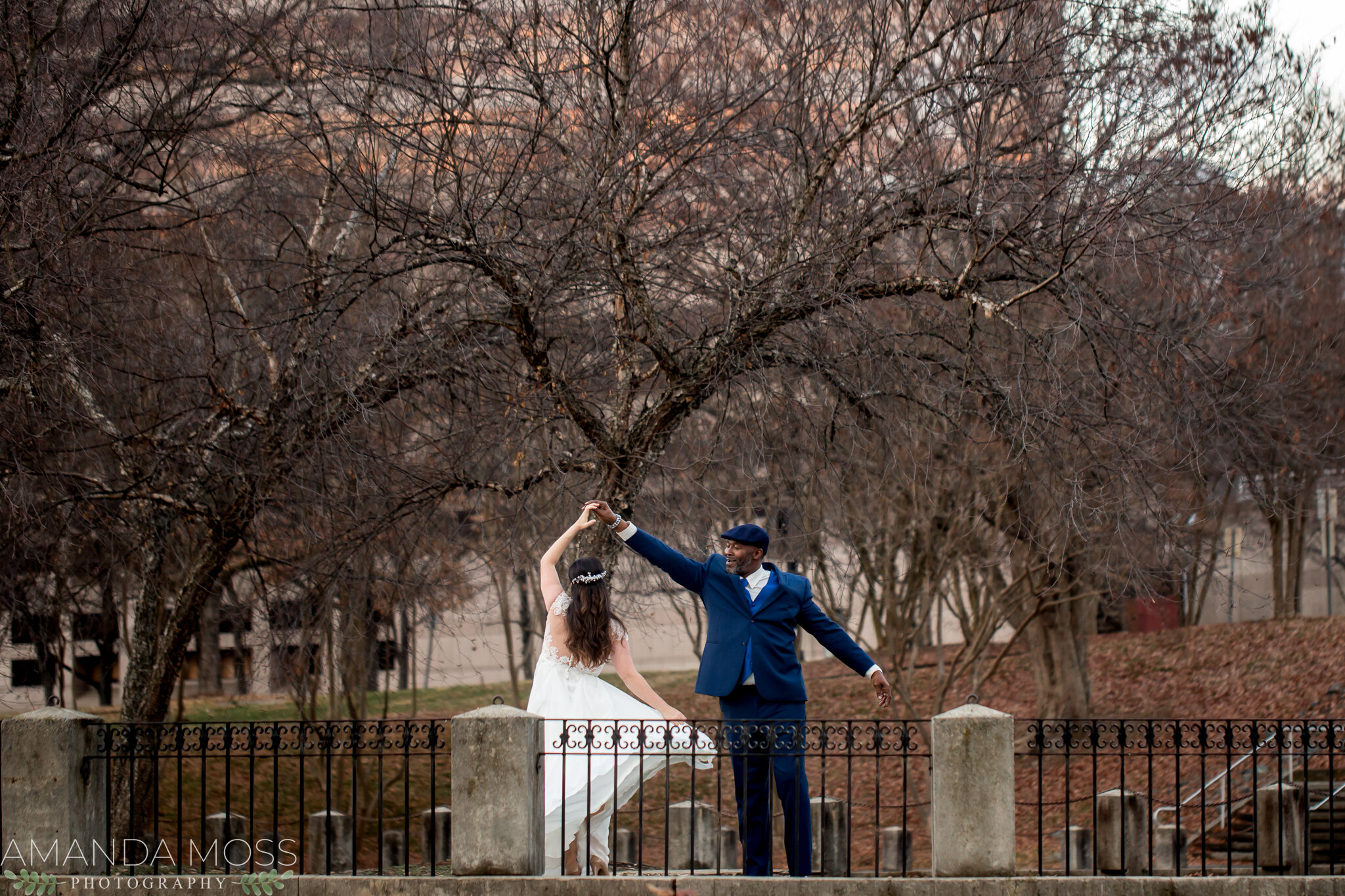 charlotte nc wedding photographer courthouse winter wedding