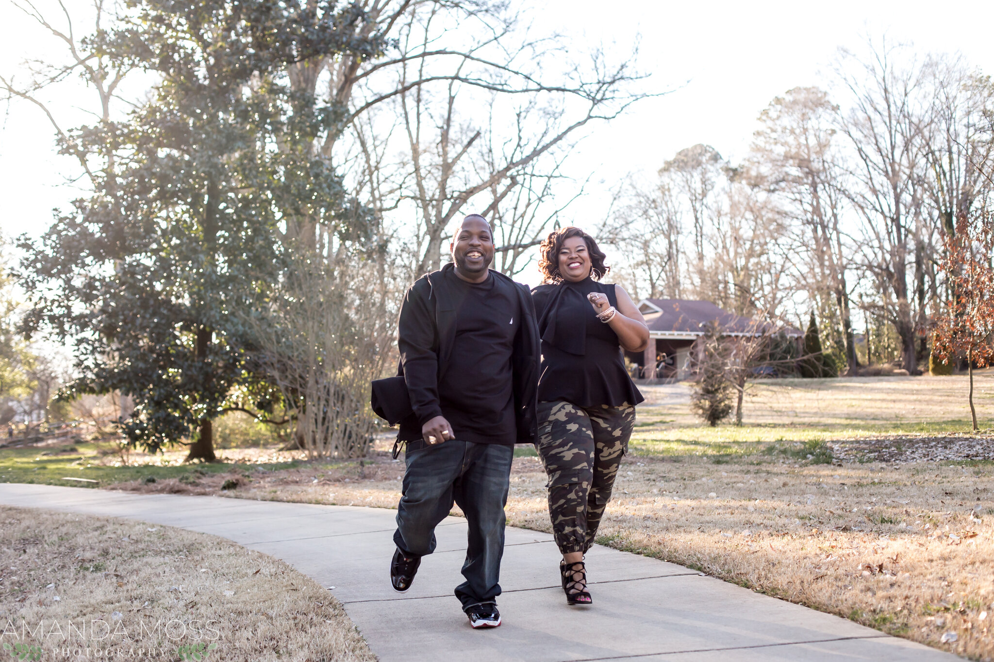 charlotte nc wedding photographer engagement session african american glencairn rooftop skyline