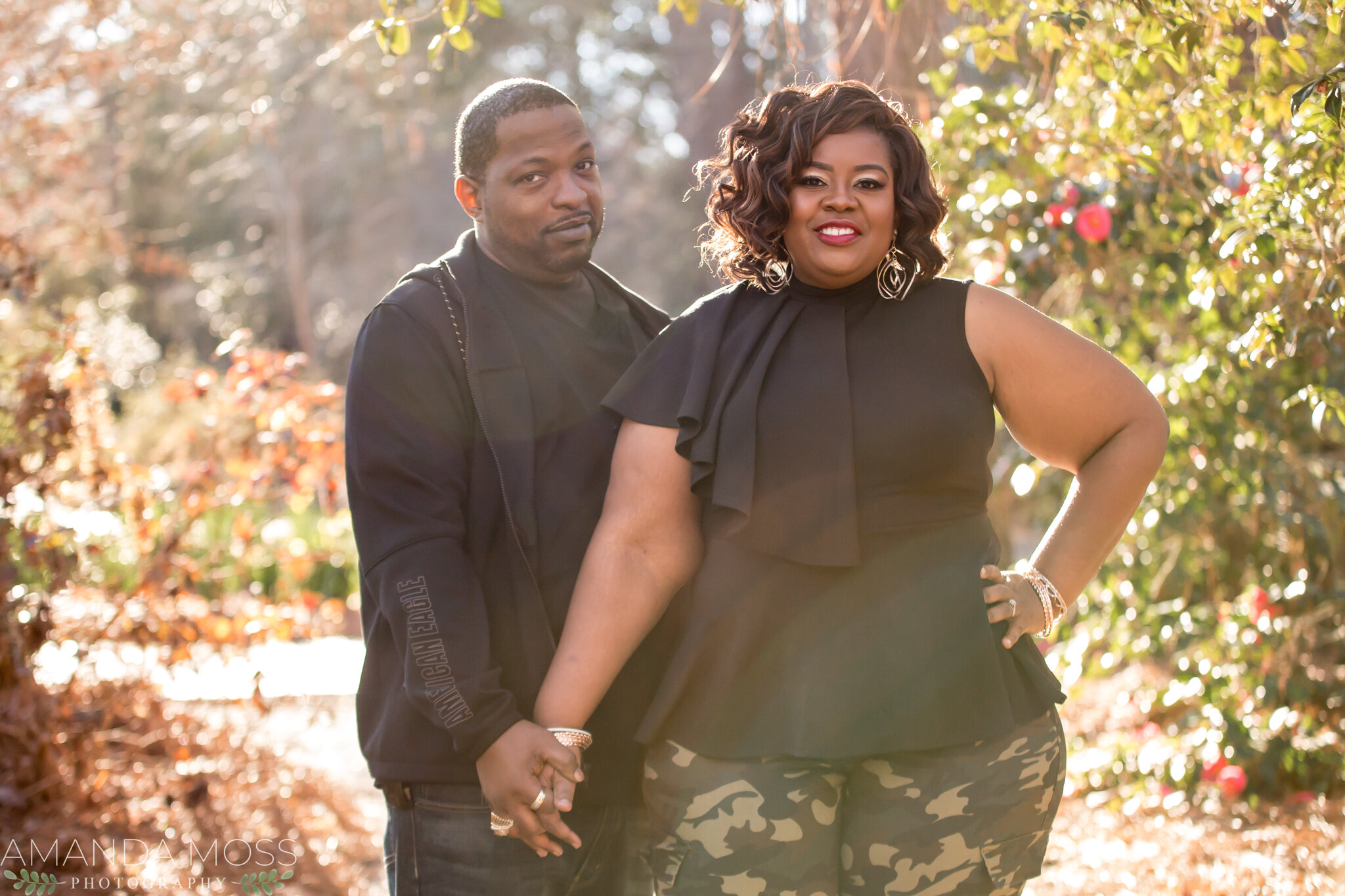 charlotte nc wedding photographer engagement session african american glencairn rooftop skyline