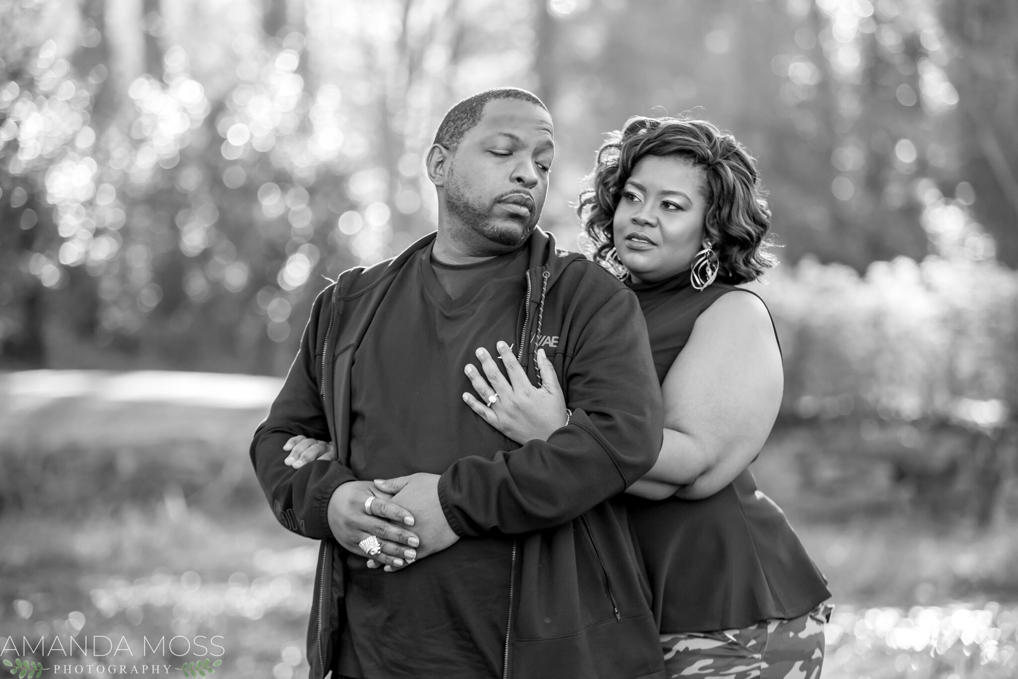 charlotte nc wedding photographer engagement session african american glencairn rooftop skyline