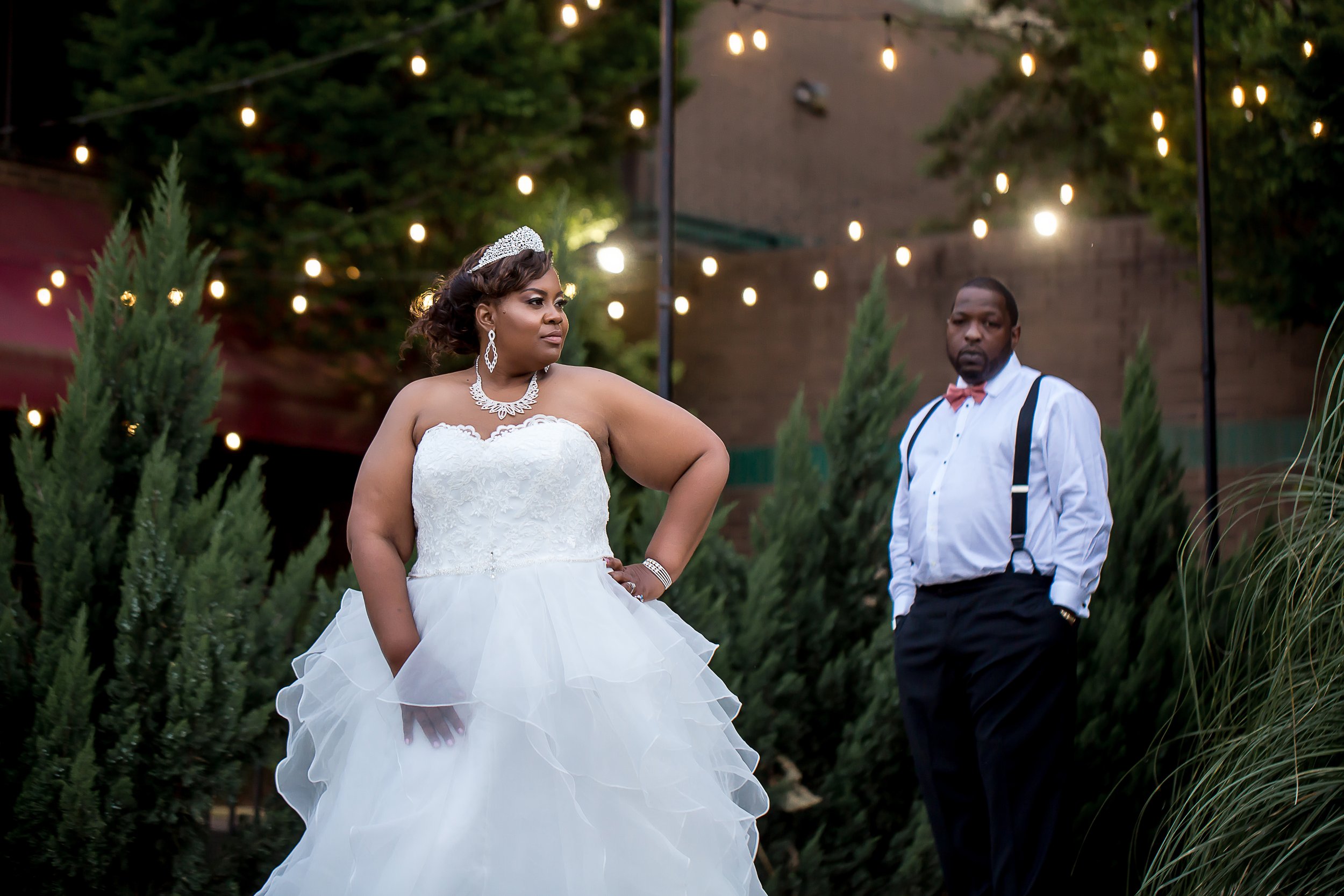 charlotte north carolina wedding photographer hilton university african american couple